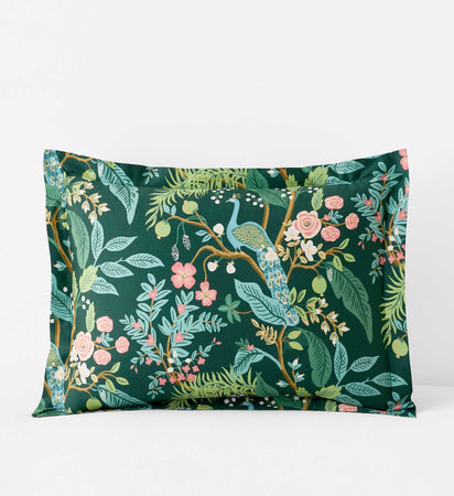 Sateen Sham - Peacock Emerald, Standard