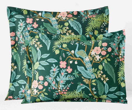 Sateen Sham - Peacock Emerald - Standard