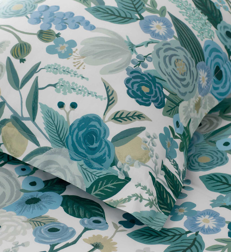 Garden Party Blue Percale Sham | Rifle Paper Co.