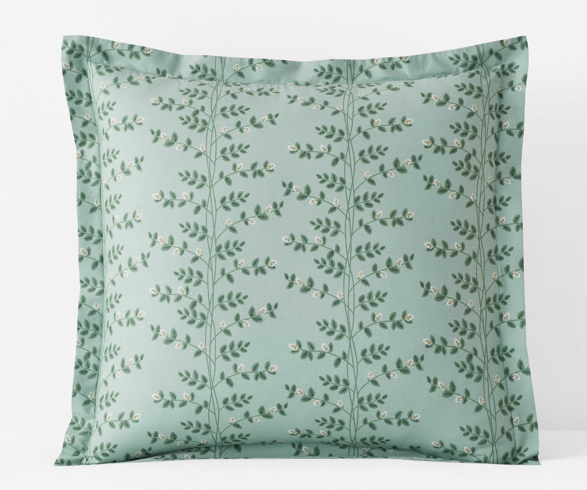 Climbing Vines Sage Percale Sham | Rifle Paper Co.