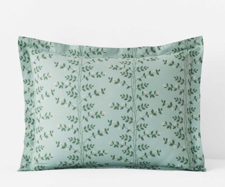 Percale Sham - Climbing Vines Sage (KING)