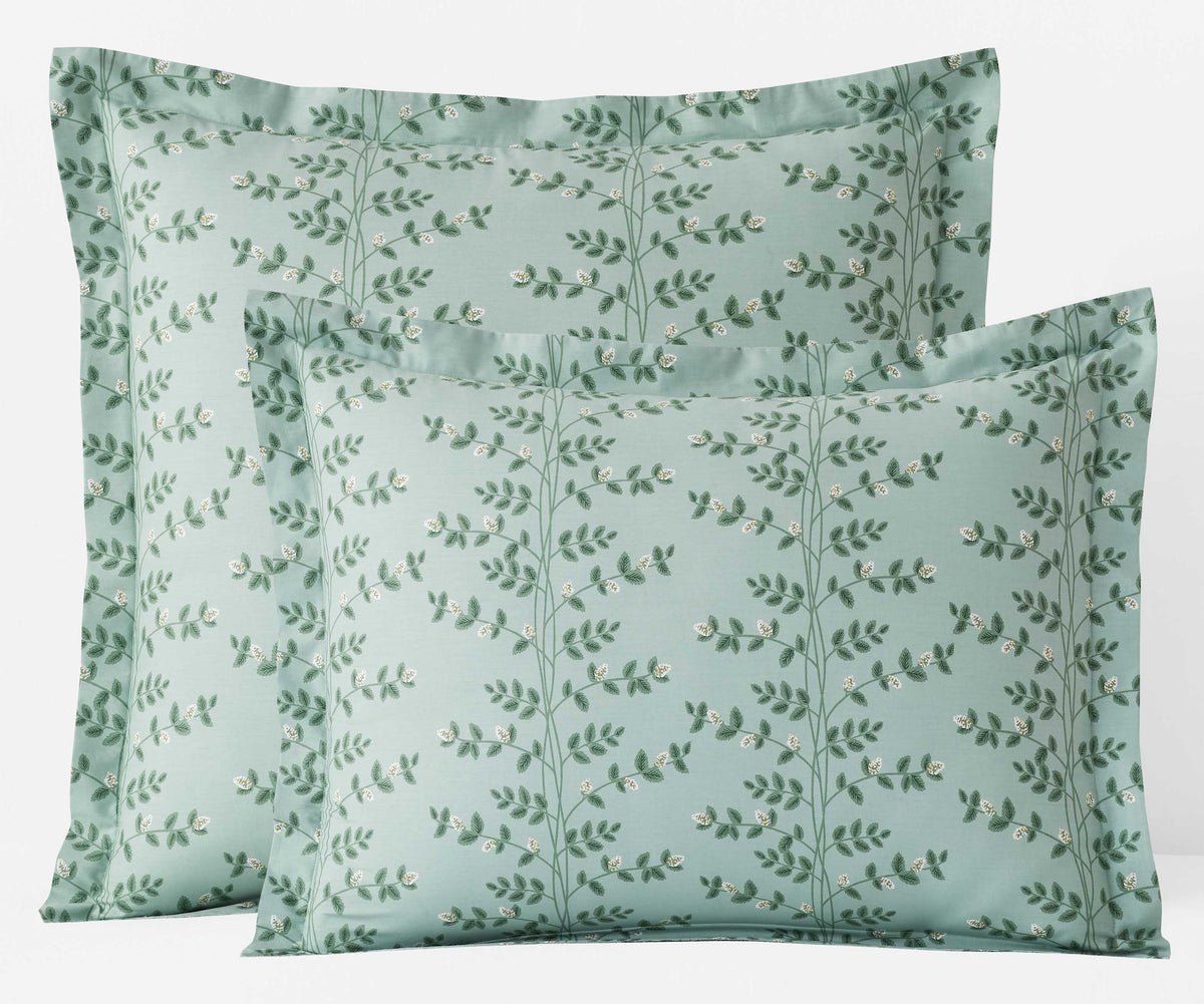 Climbing Vines Sage Percale Sham | Rifle Paper Co.