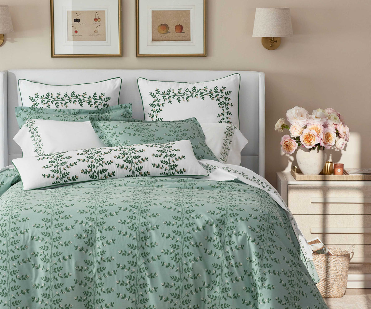 Climbing Vines Sage Percale Sham | Rifle Paper Co.