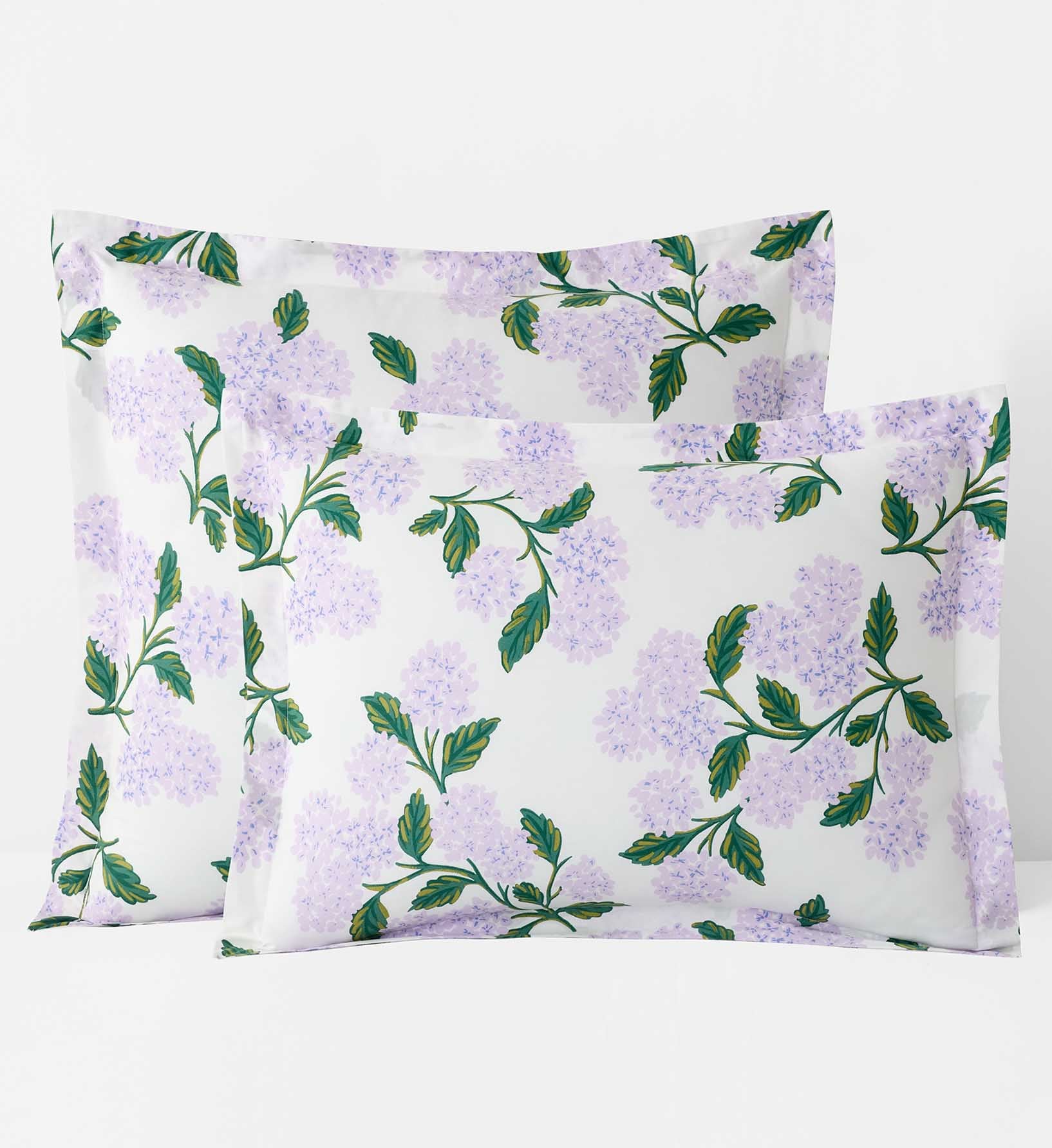 Percale Sham - Hydrangea Lilac