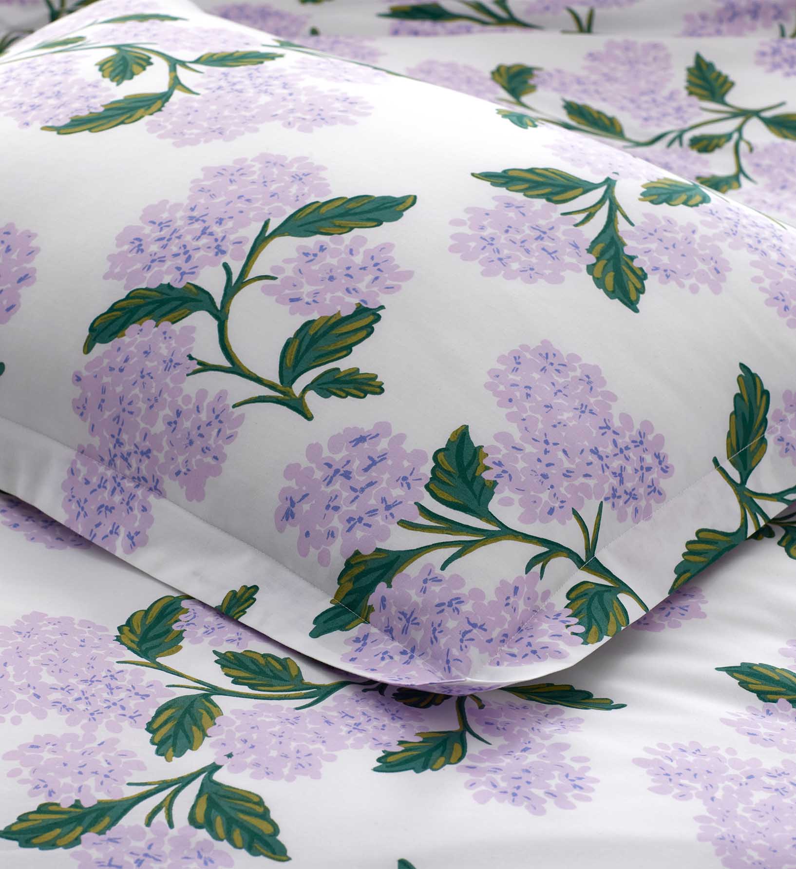 Percale Sham - Hydrangea Lilac