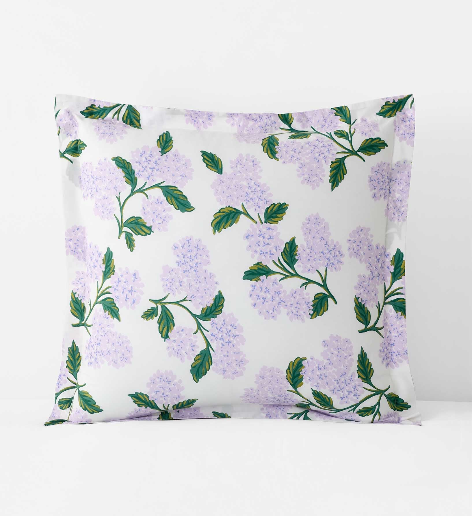 Percale Sham - Hydrangea Lilac