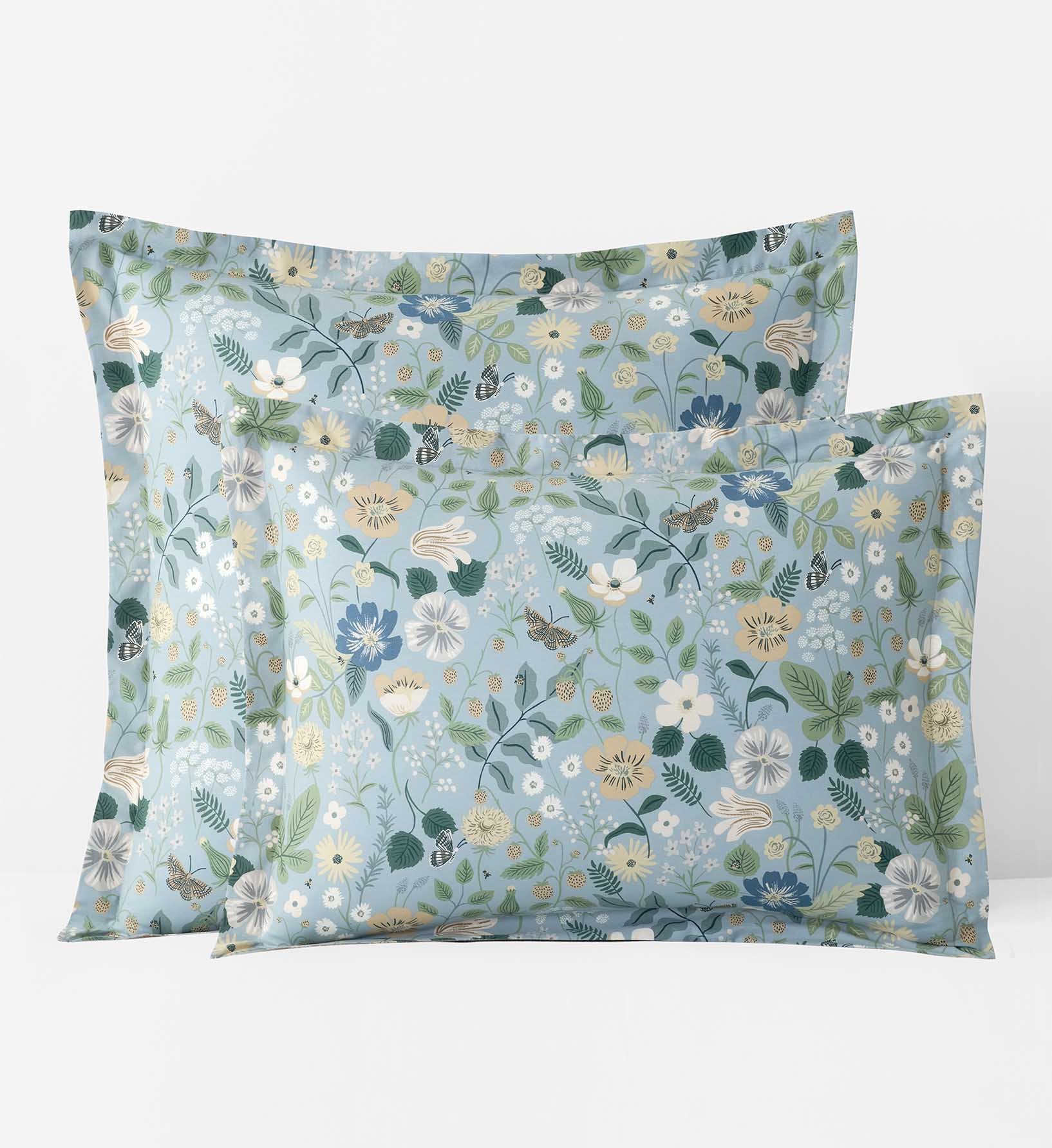 Percale Sham - Strawberry Fields Slate