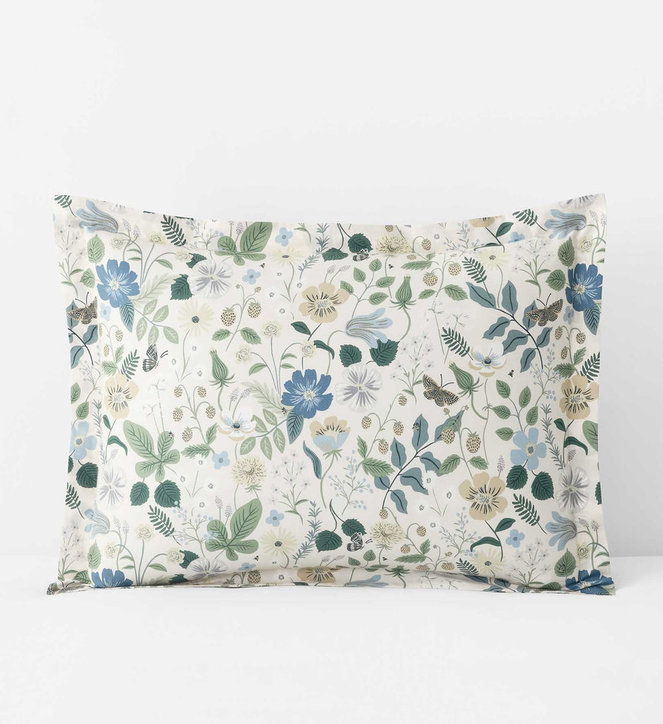 Strawberry Fields Beige Percale Sham | Rifle Paper Co.