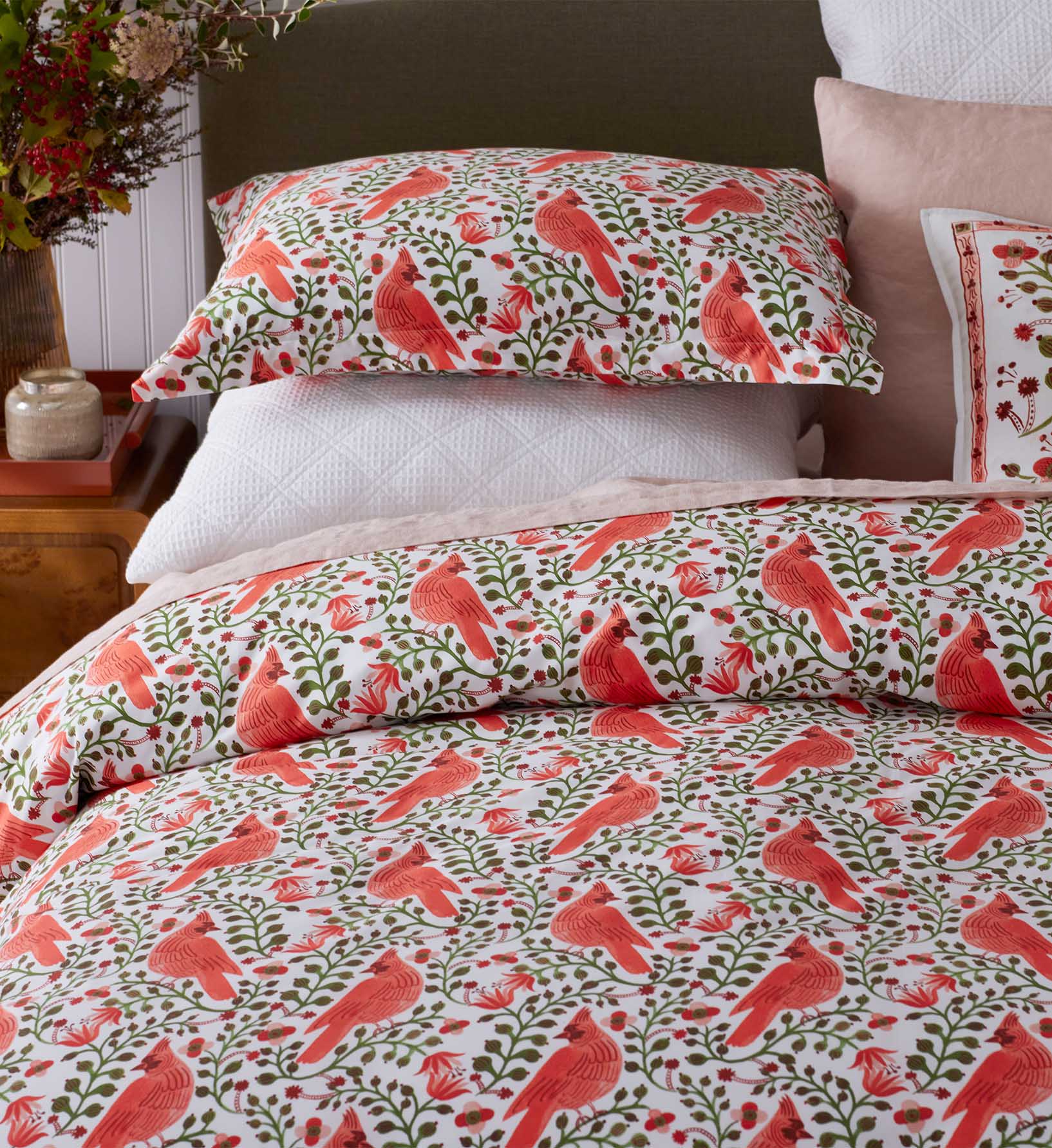 Percale Sham - Cardinals
