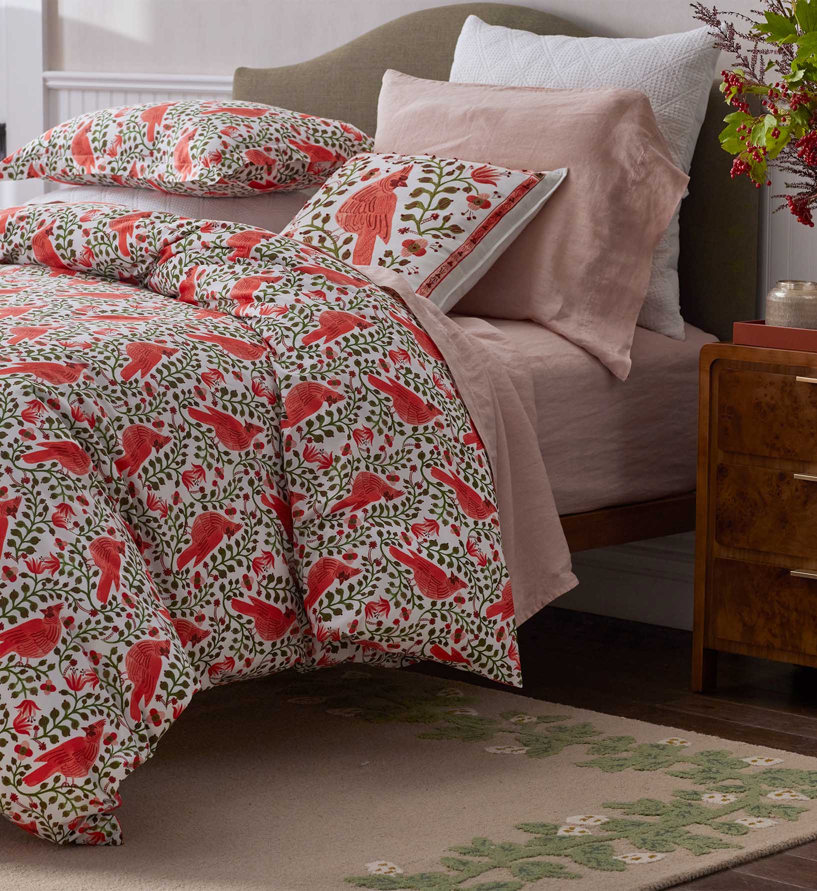 Percale Sham - Cardinals