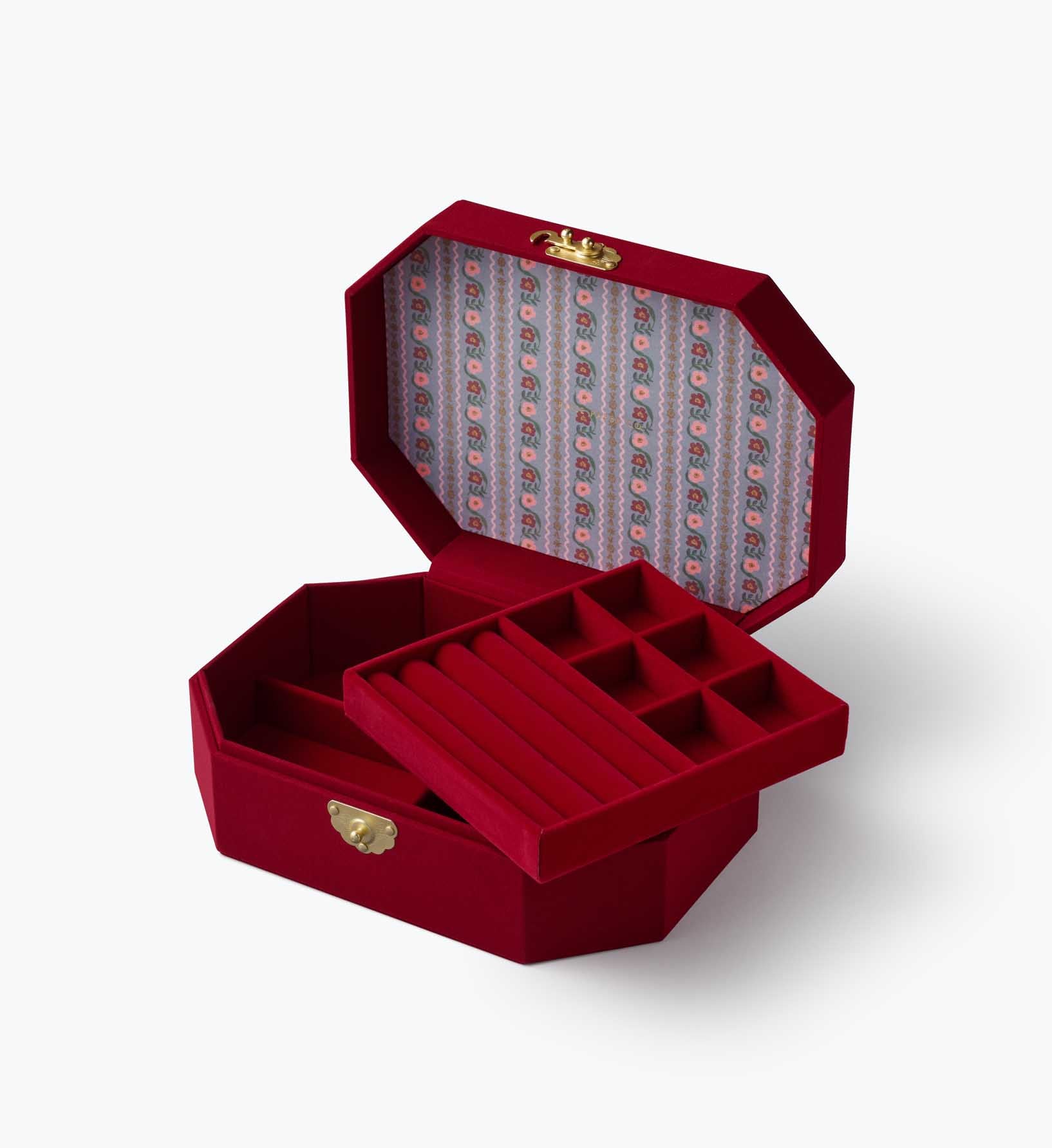 Embroidered Jewelry Box - Gemma