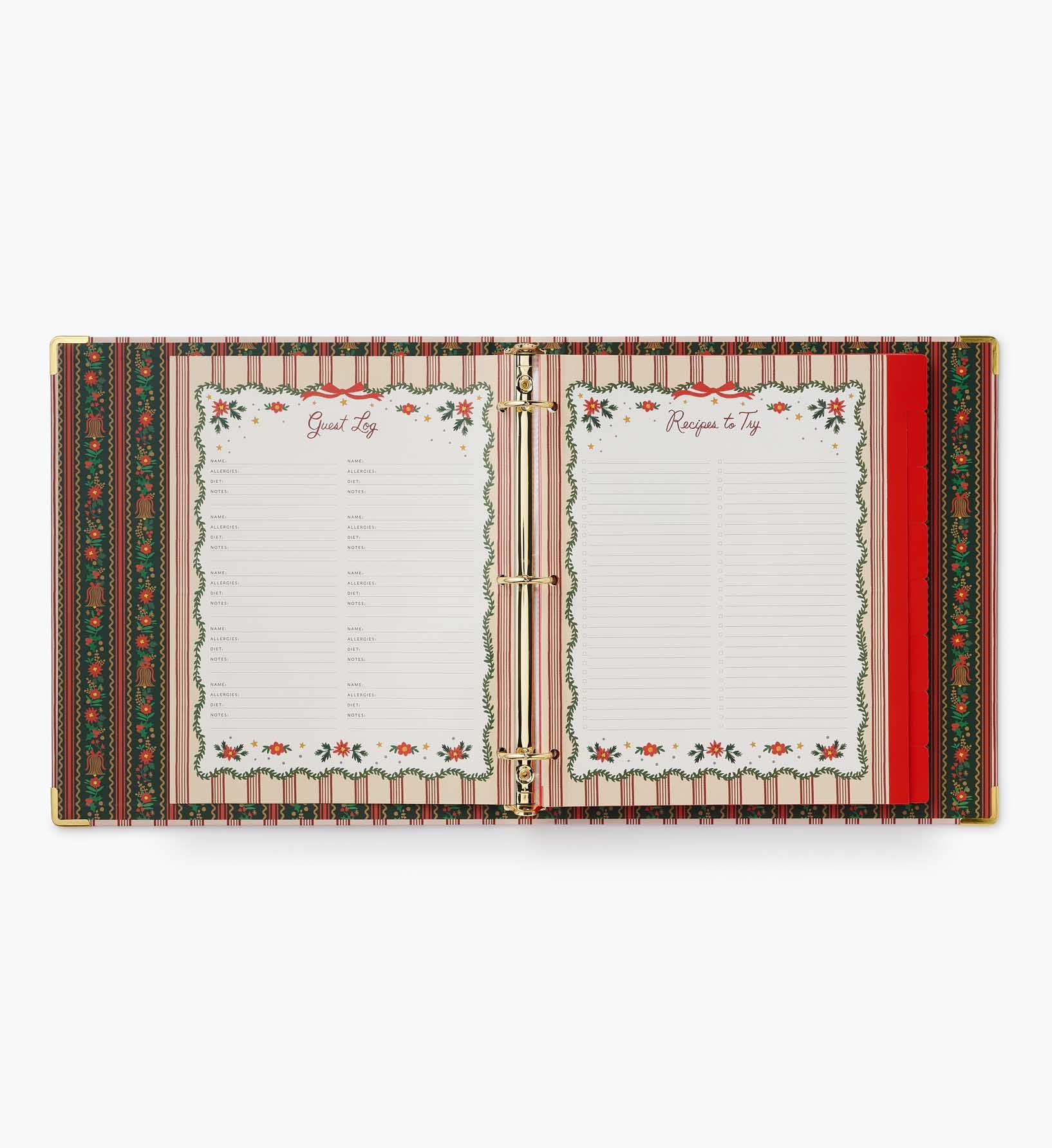 Recipe Binder - Holly Jolly