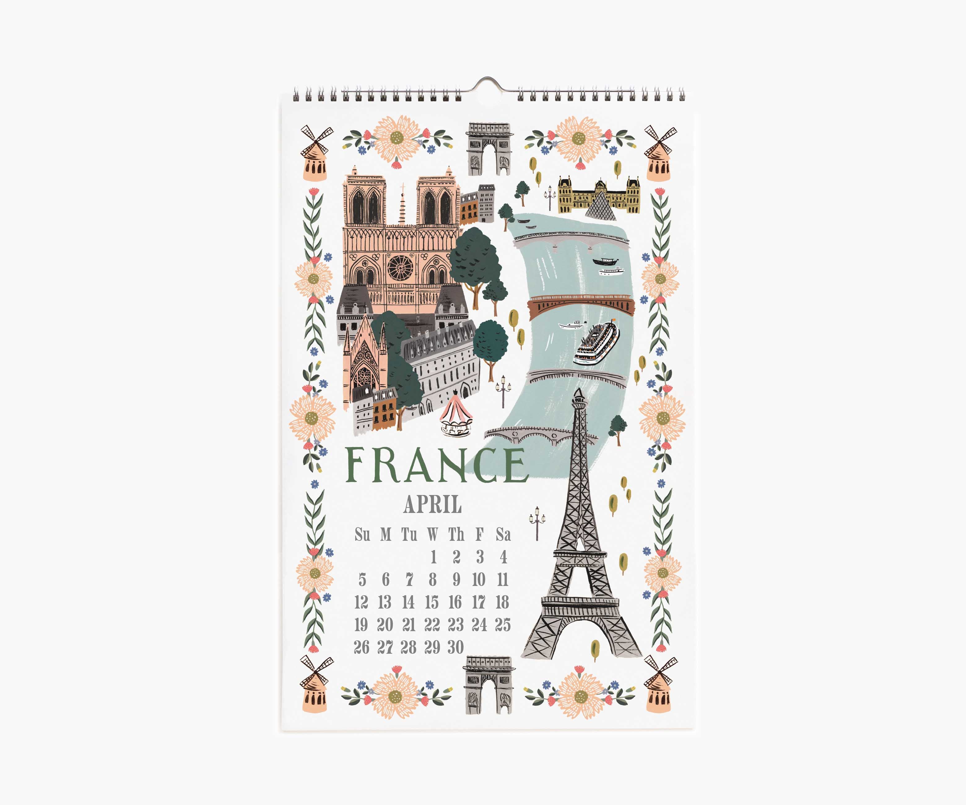 2026 Wall Calendar - World Travel