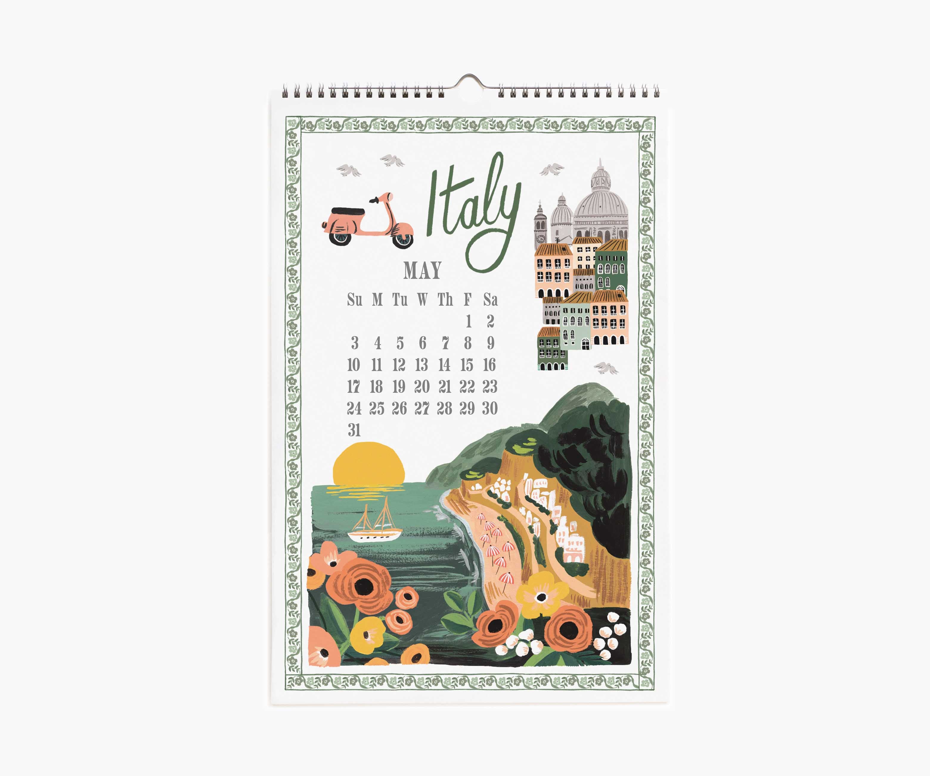 2026 Wall Calendar - World Travel