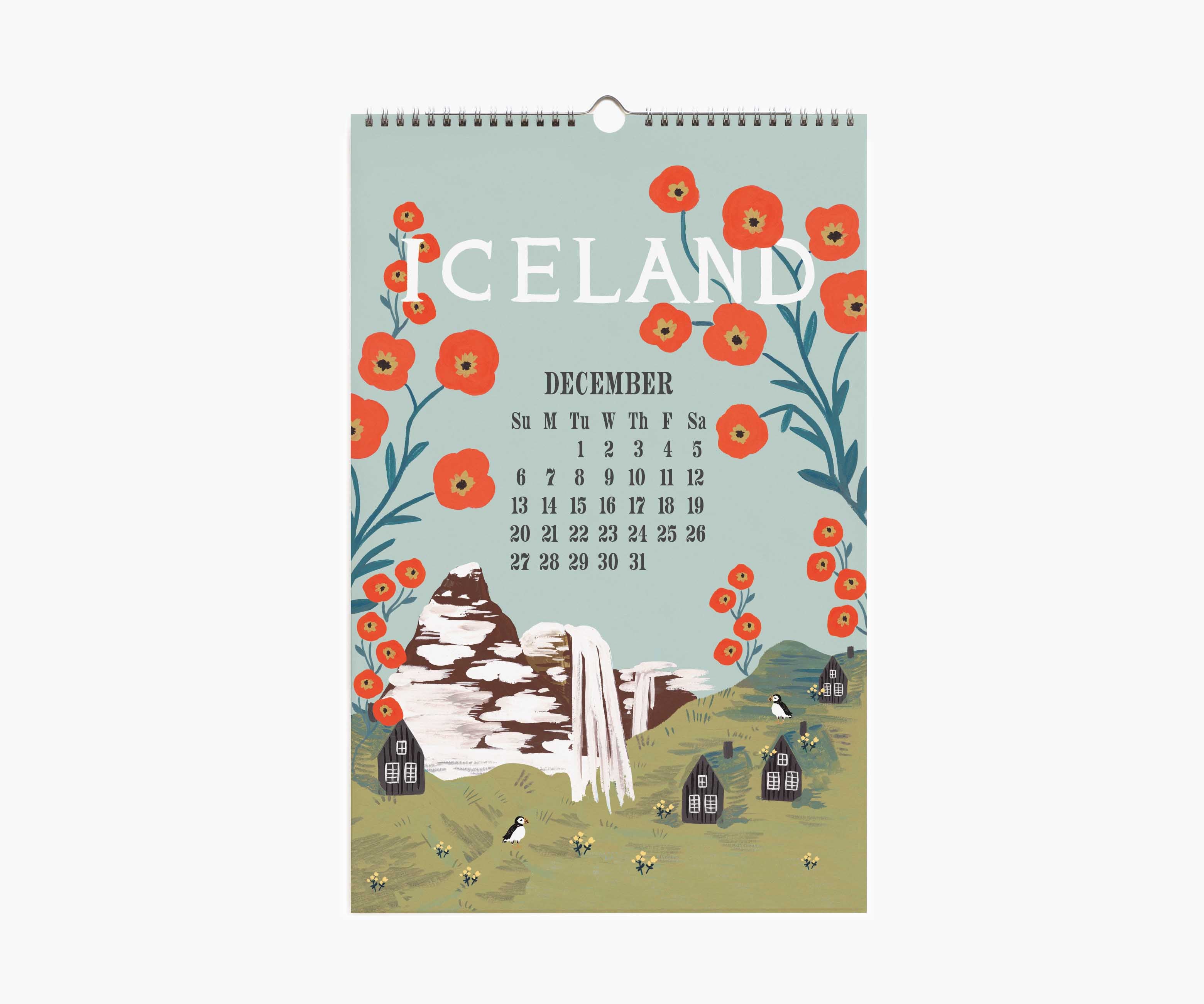 2026 Wall Calendar - World Travel