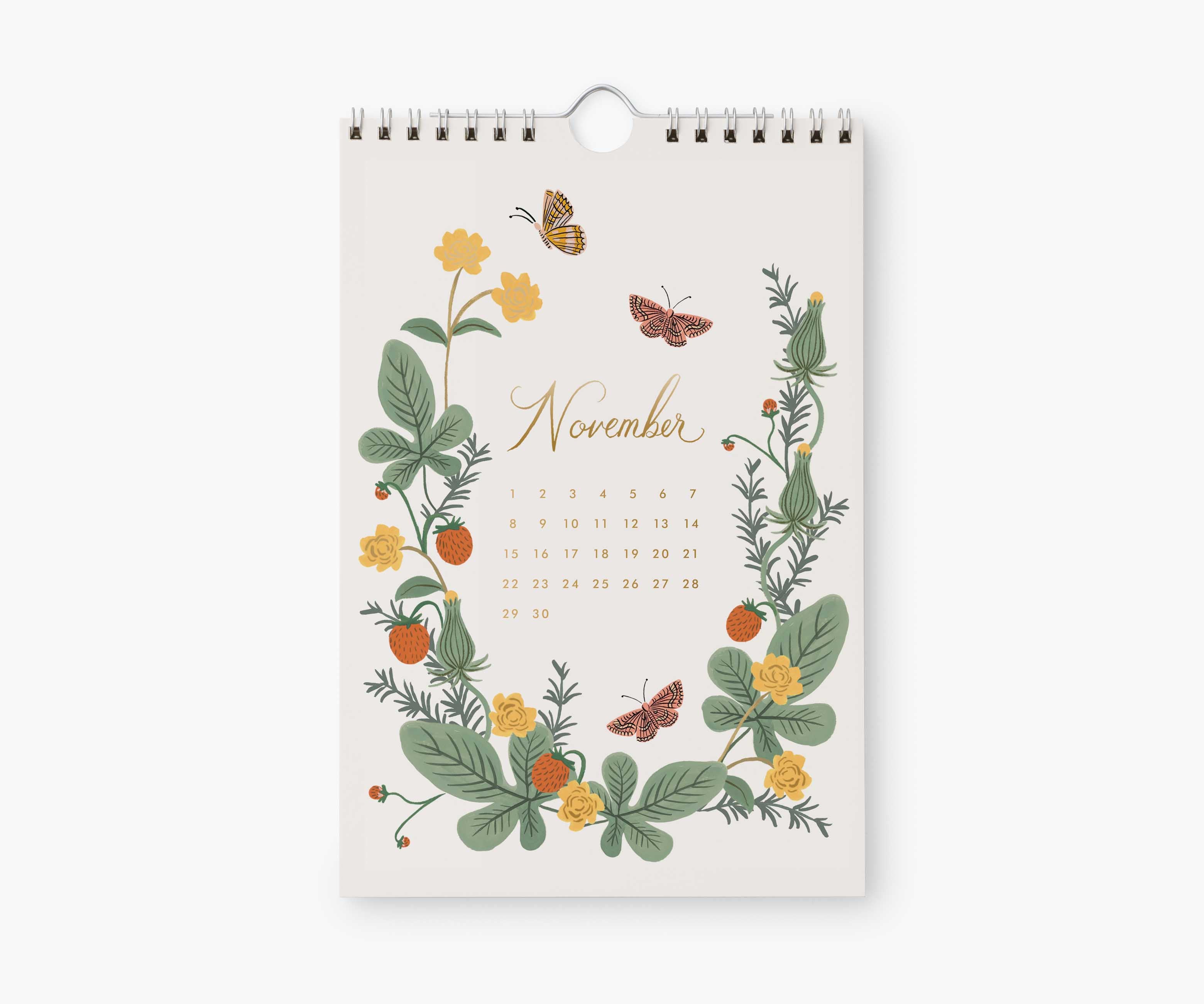 2026 Kitchen Calendar - Strawberry Fields