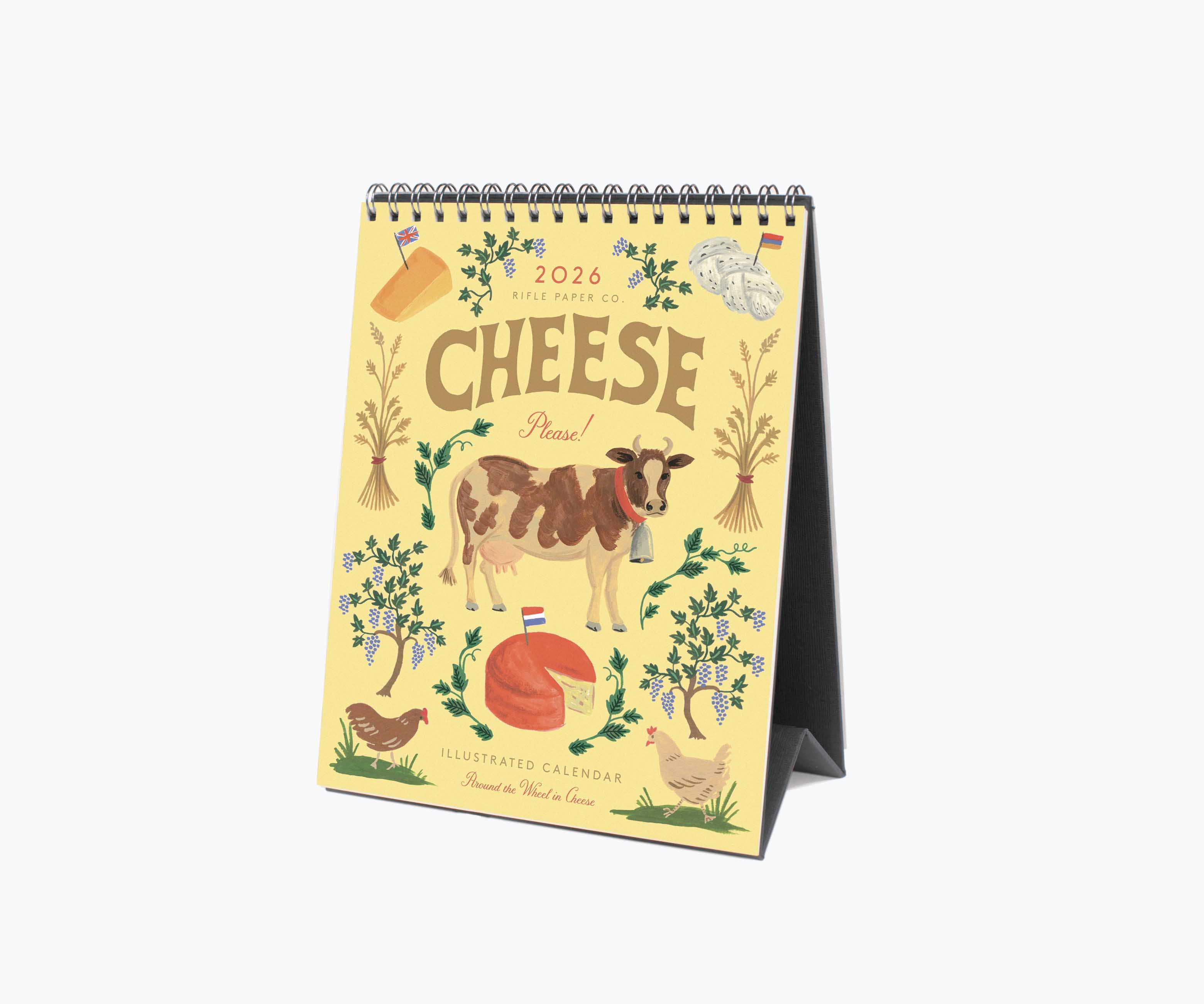2026 Desk Calendar - Cheese