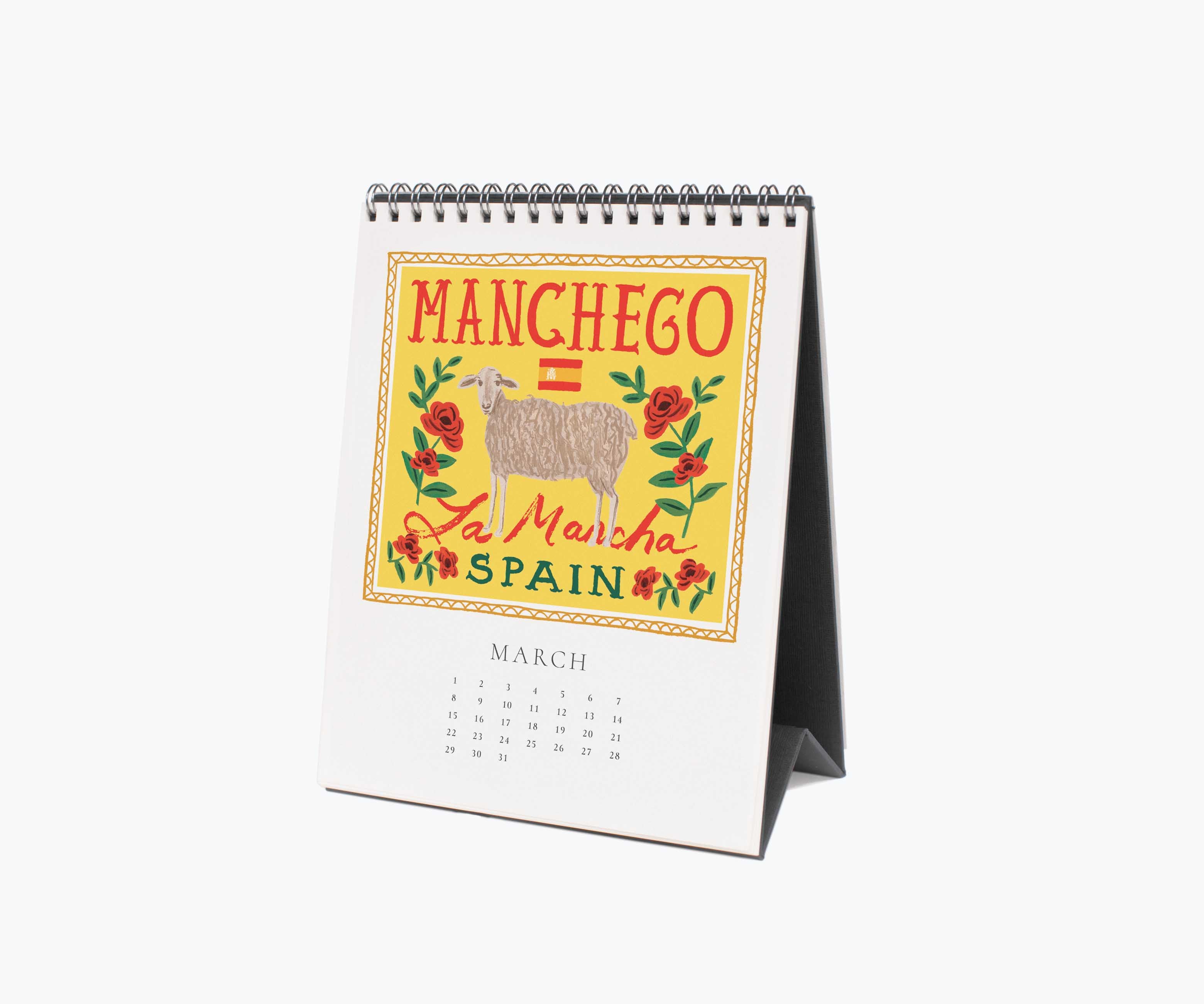 2026 Desk Calendar - Cheese