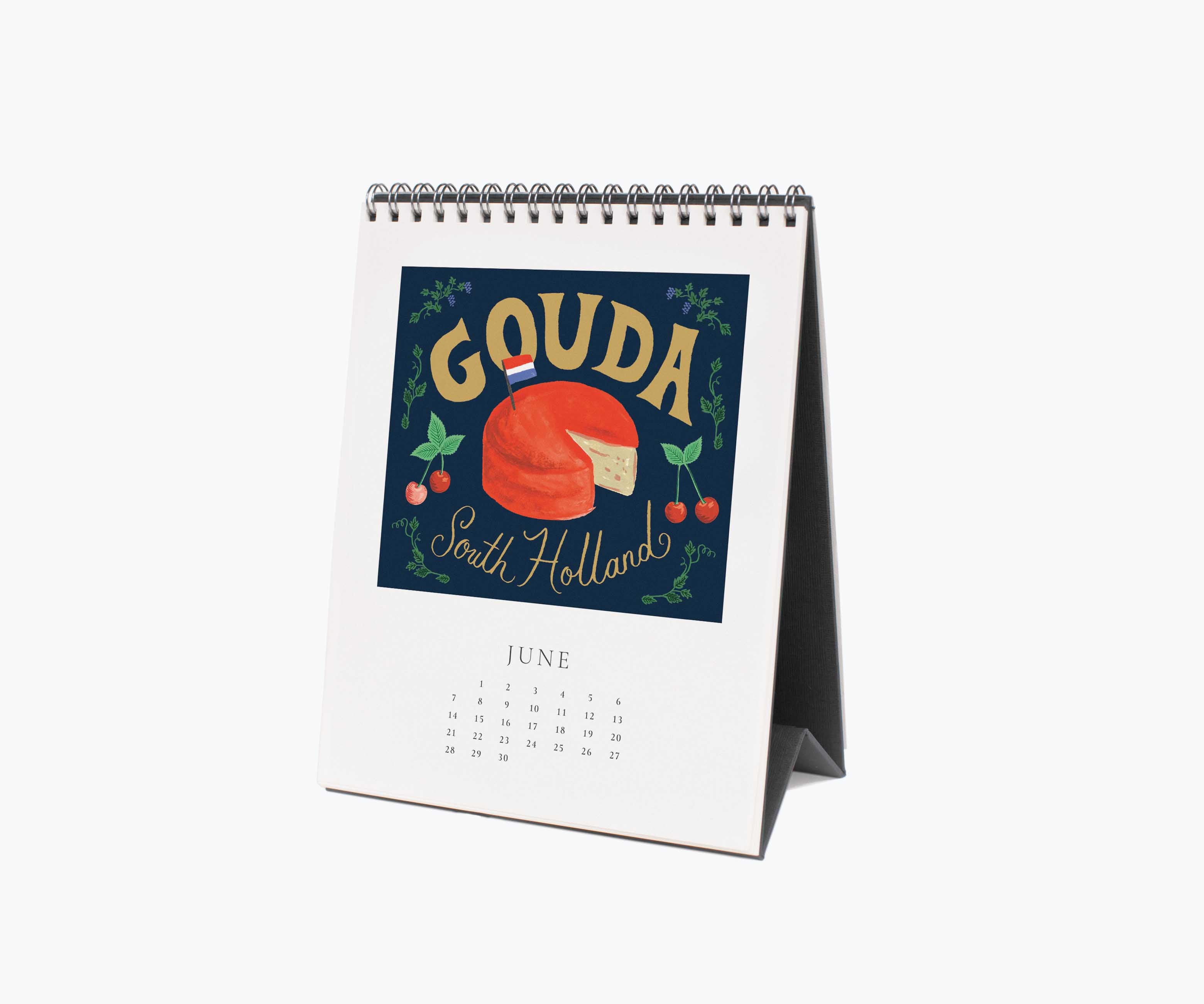 2026 Desk Calendar - Cheese