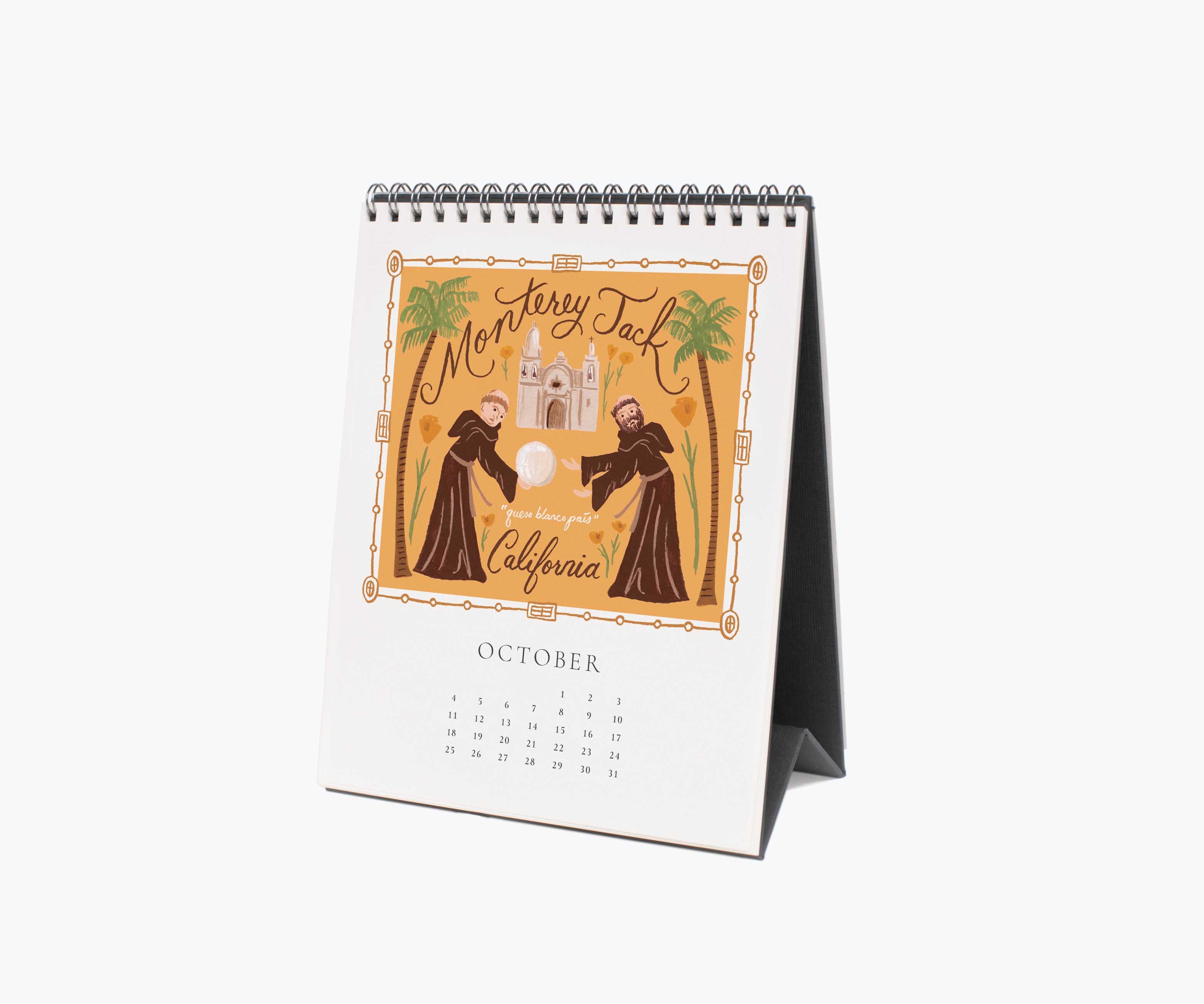2026 Desk Calendar - Cheese