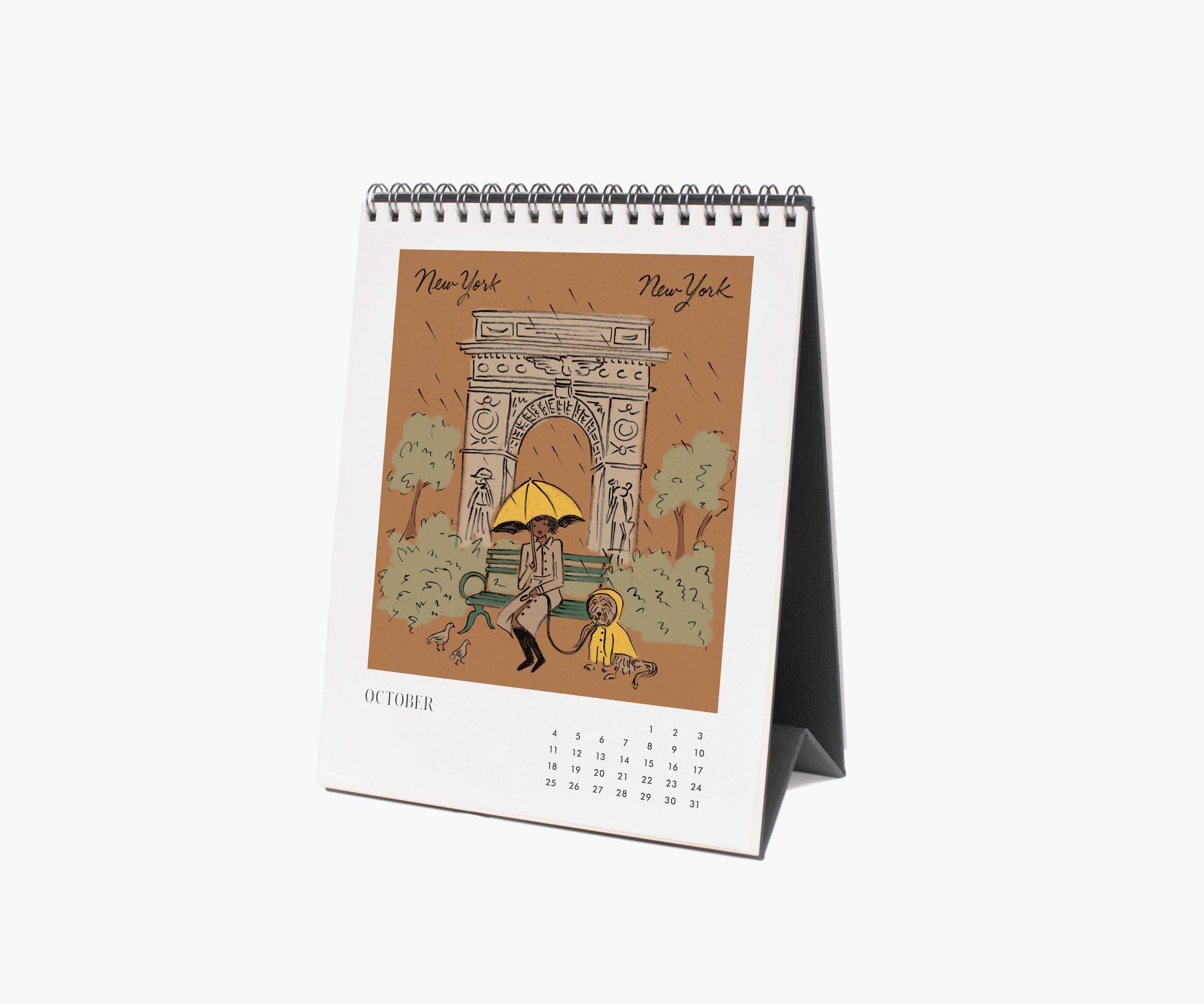 2026 Desk Calendar - Travel Sketchbook
