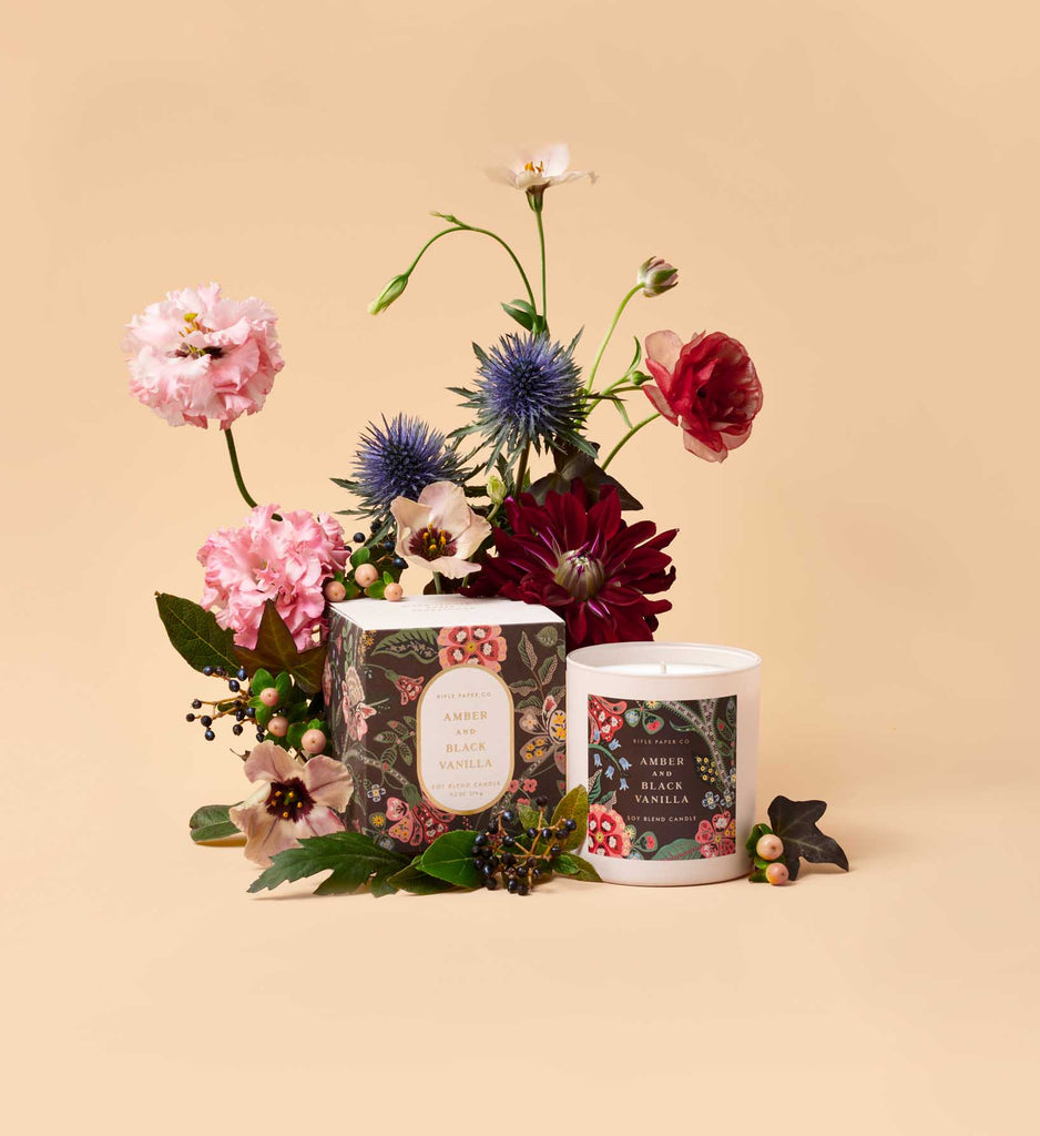 Gracie Amber & Black Vanilla Candle | Rifle Paper Co.