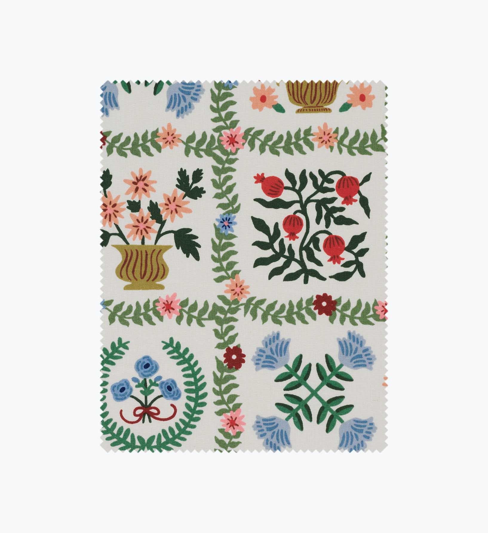 Helena Canvas Fabric - Cream