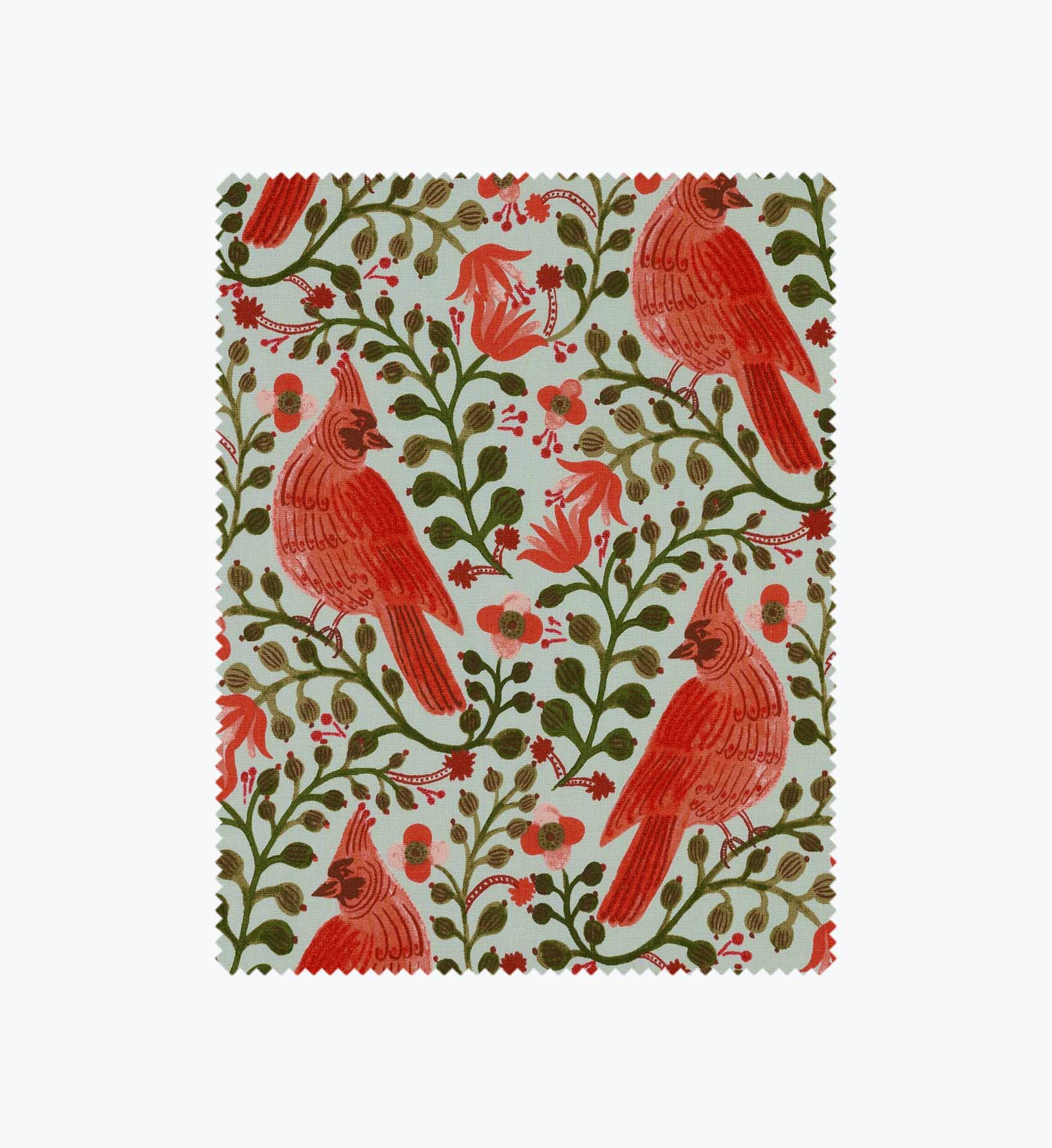 Cardinals Canvas Metallic Fabric - Mint