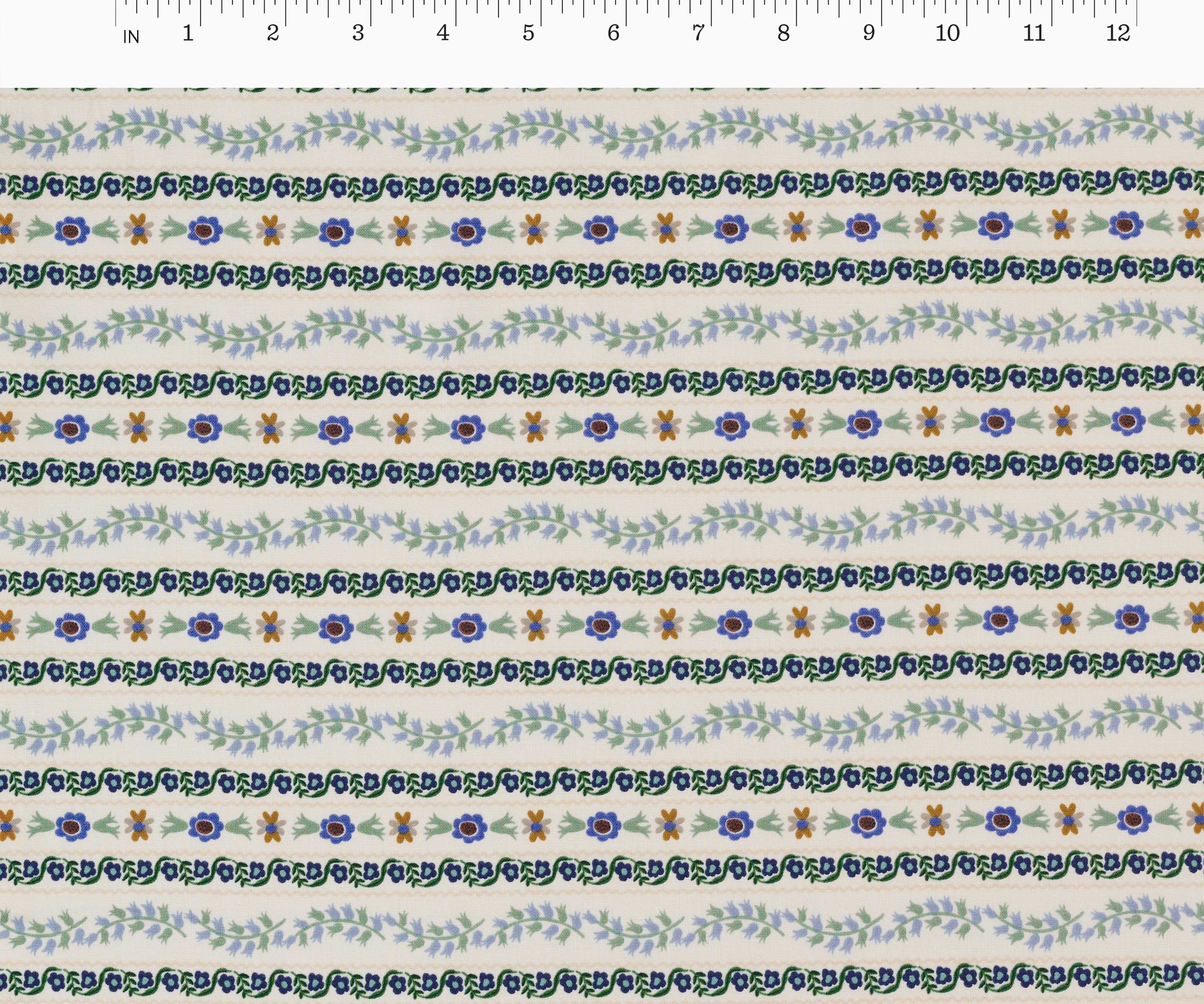 Delphine Cotton Fabric - Blue