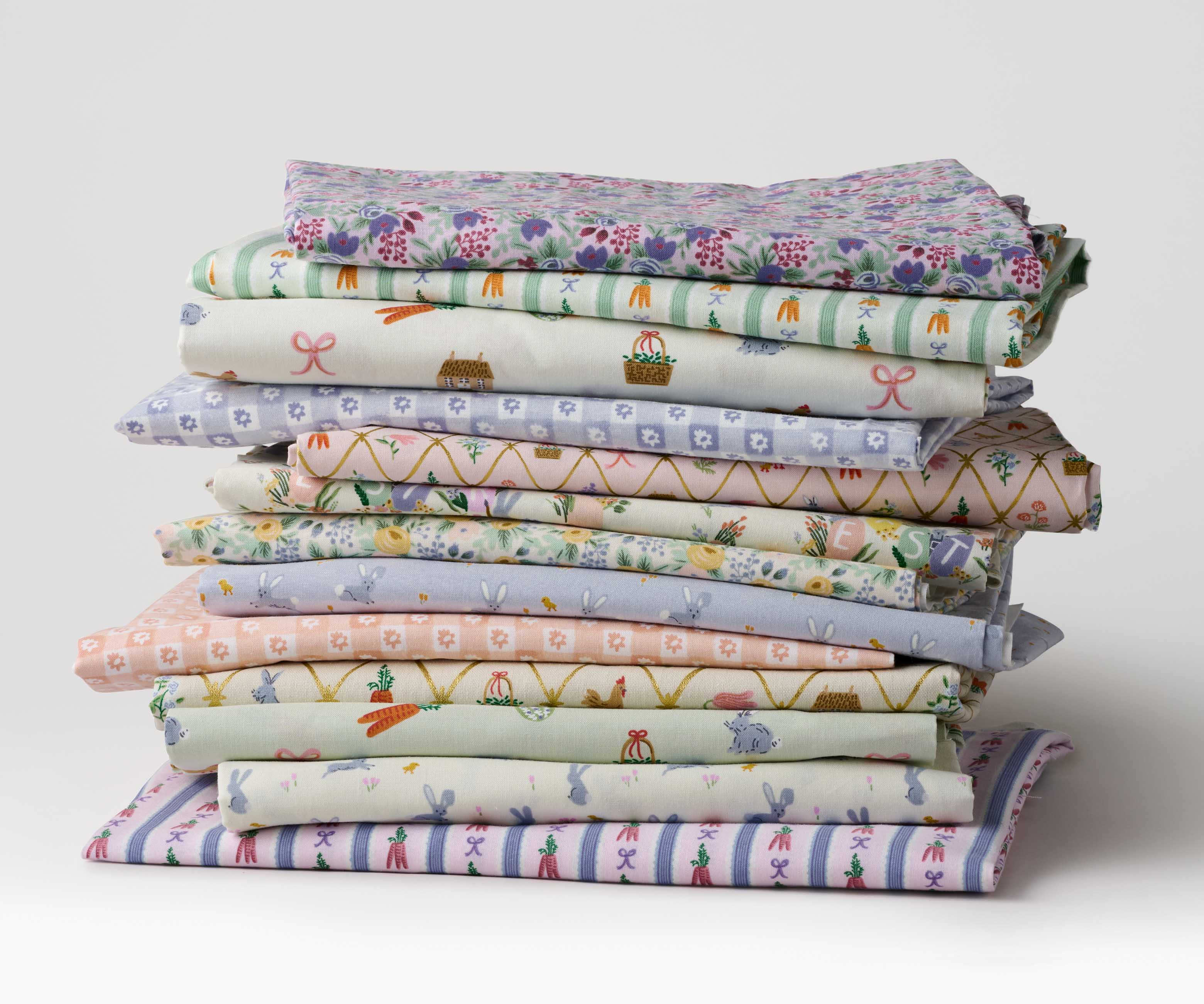 Carrot Patch Cotton Fabric - Mint