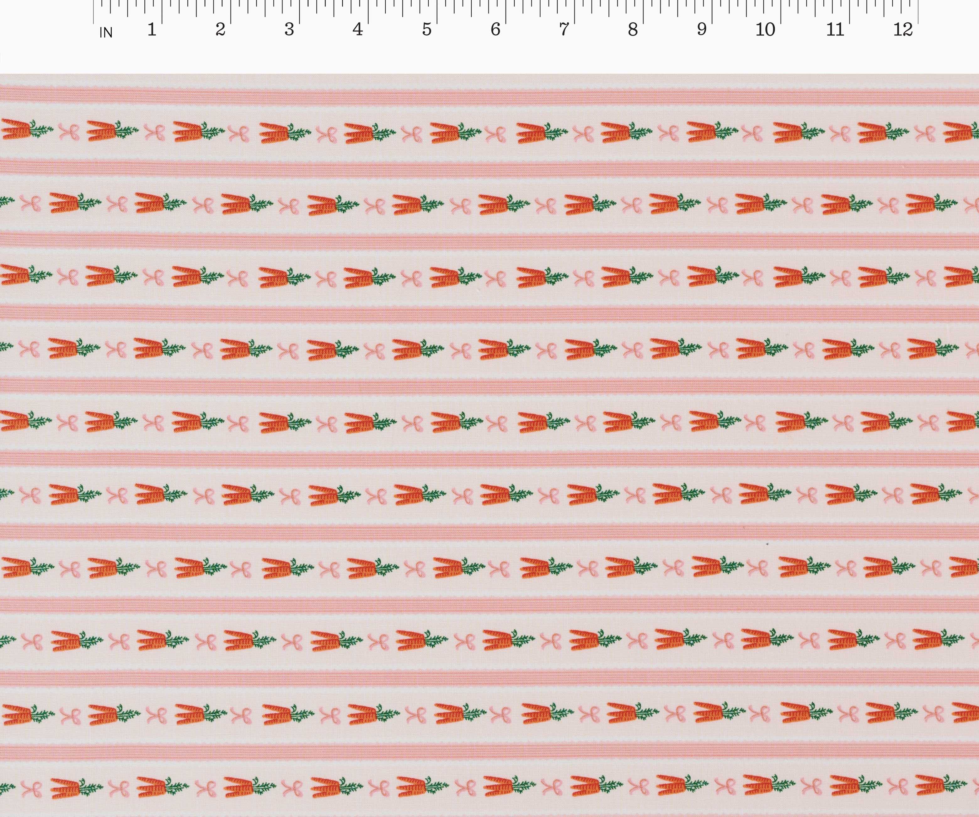 Carrot Patch Cotton Fabric - Blush
