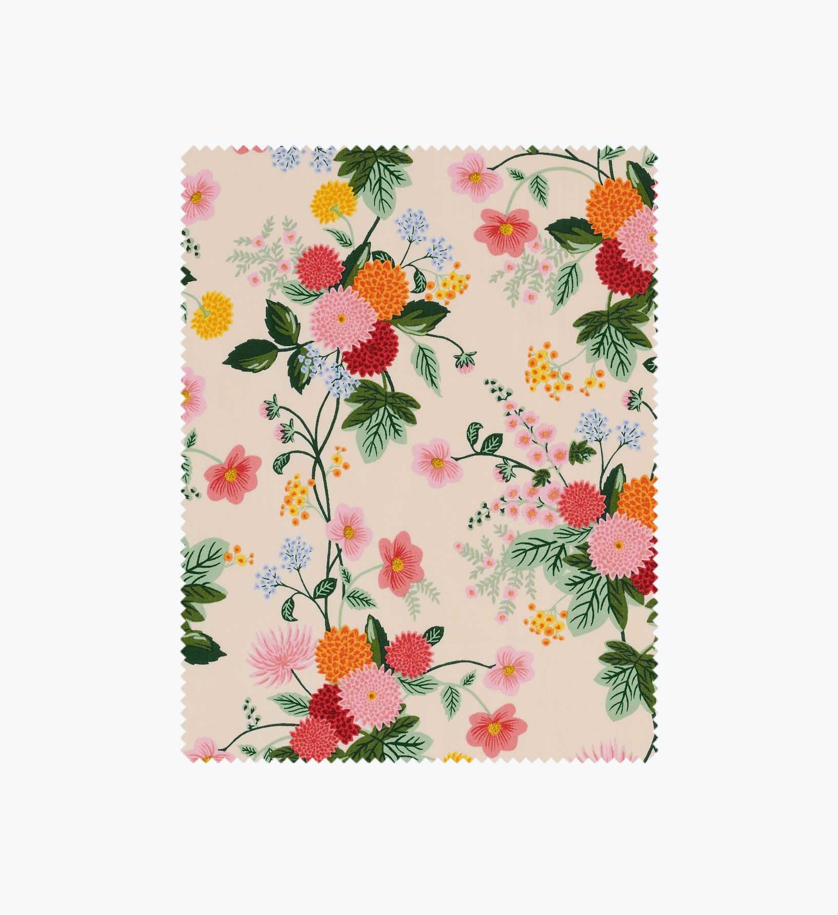 Dahlia Cotton Fabric - Blush