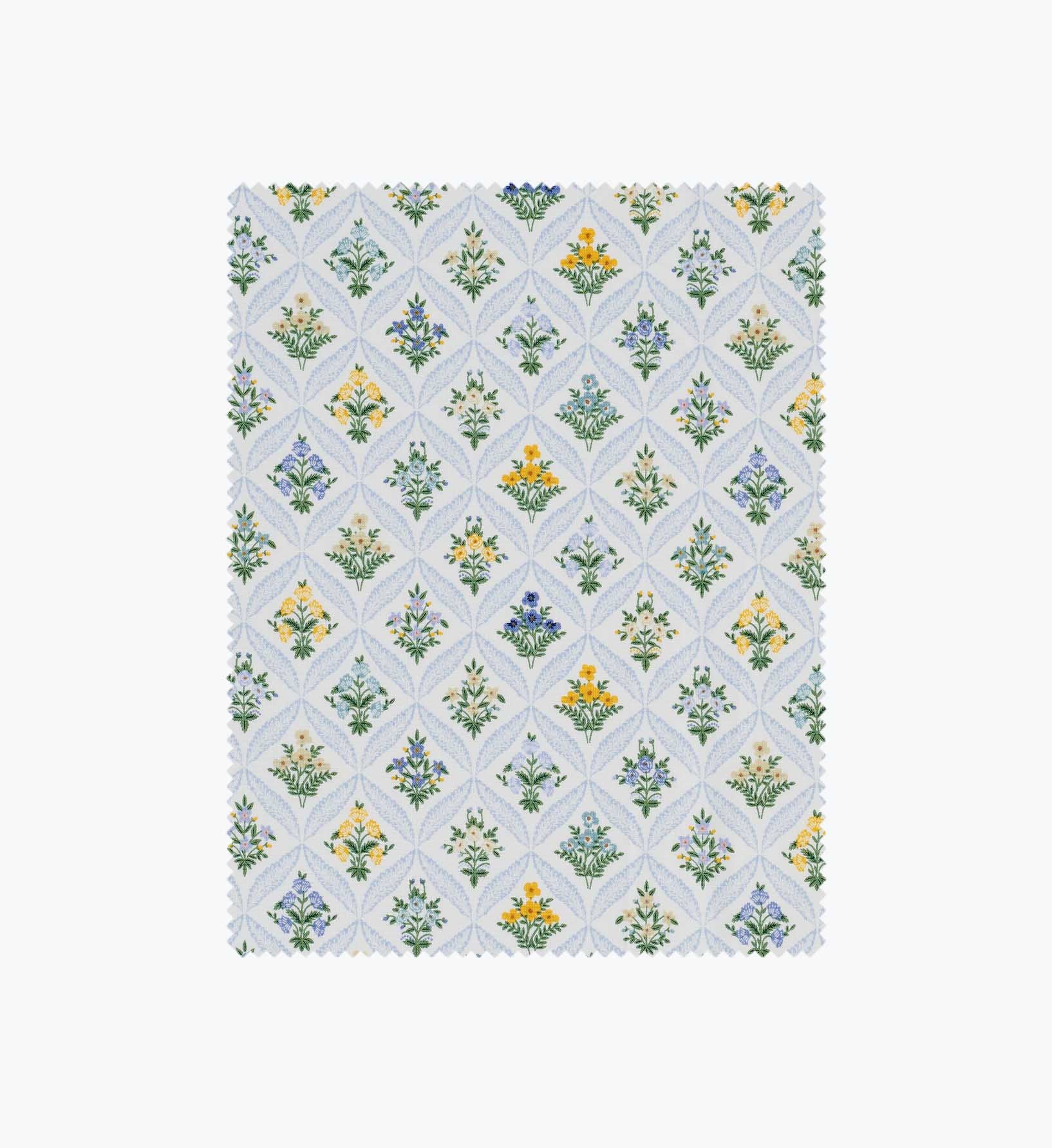 Estee Garden Cotton Fabric - Blue Multi