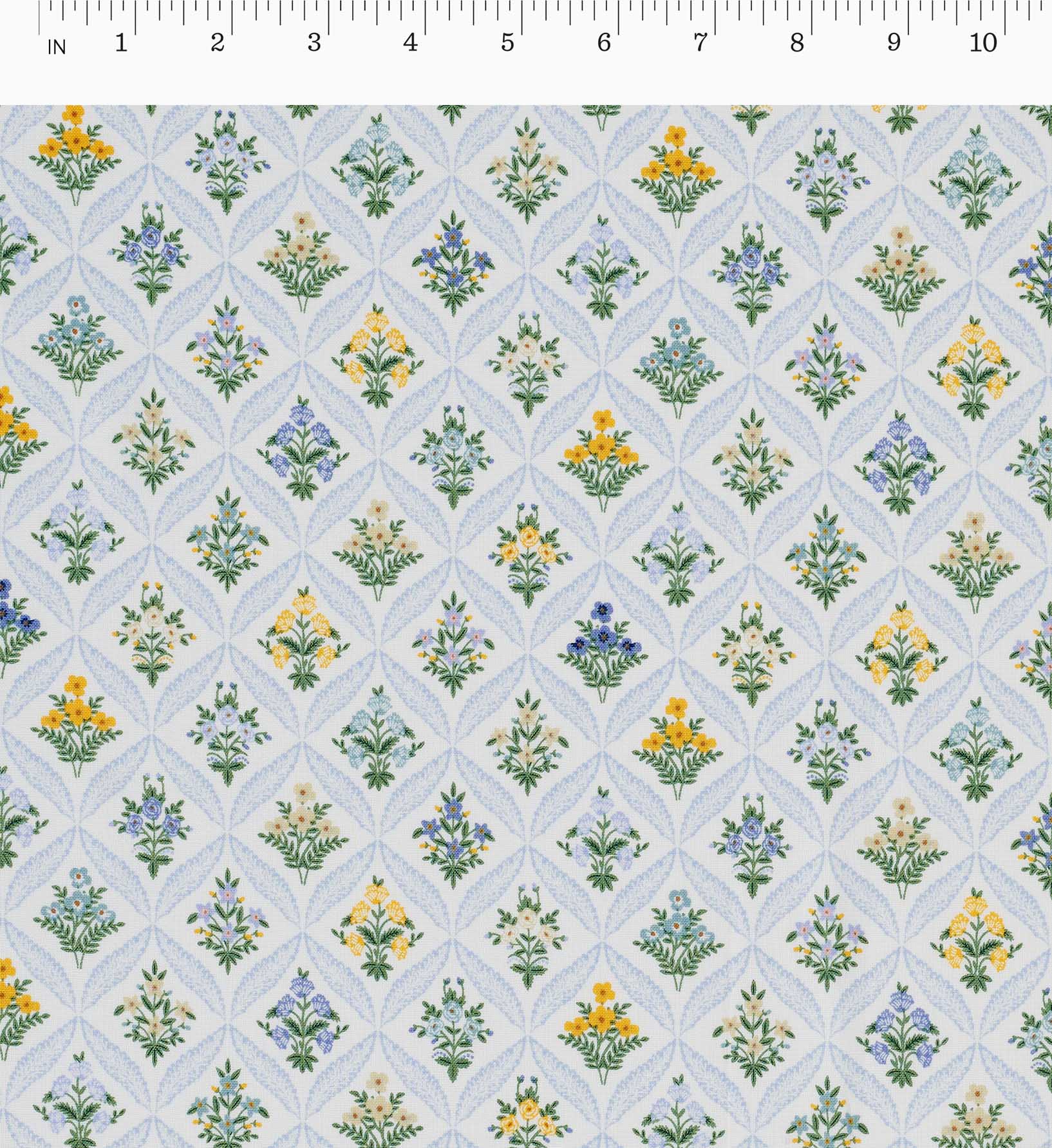 Estee Garden Cotton Fabric - Blue Multi