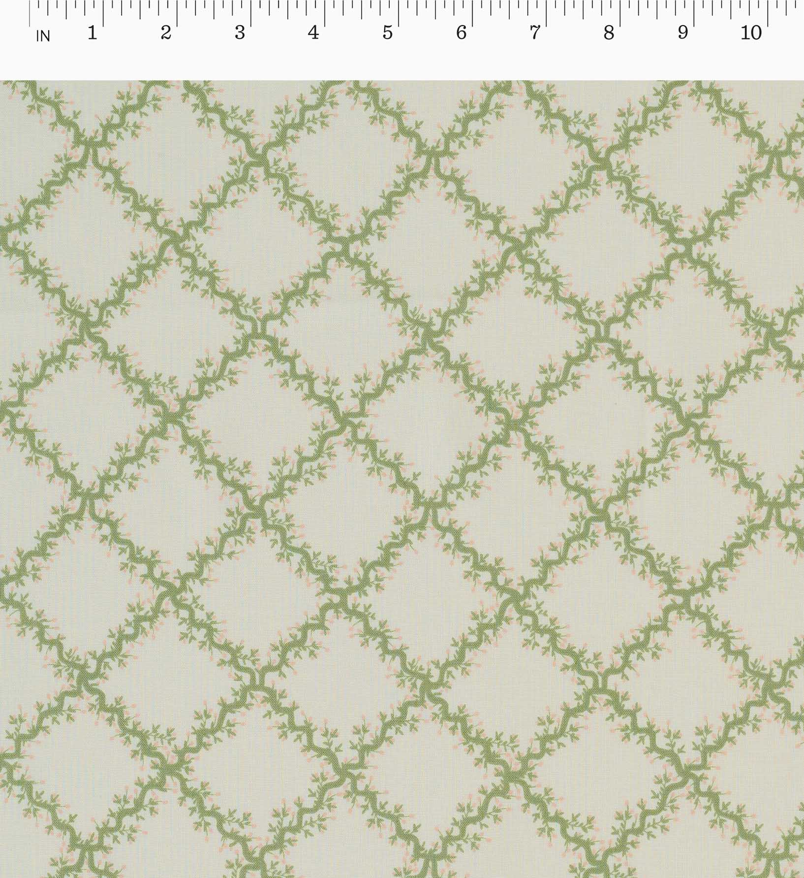 Lattice Cotton Fabric - Cream