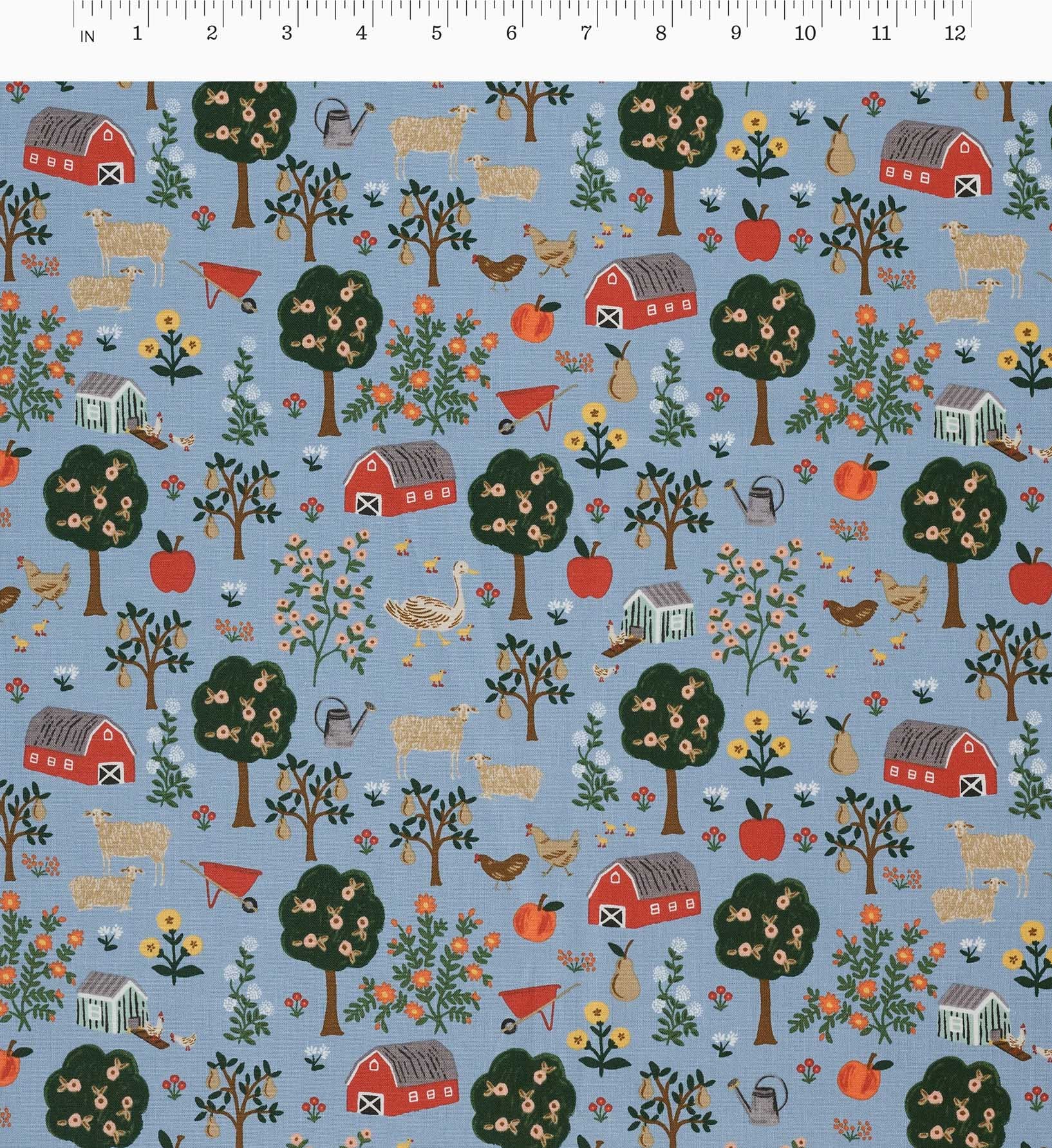 Farmhouse Cotton Fabric - Slate
