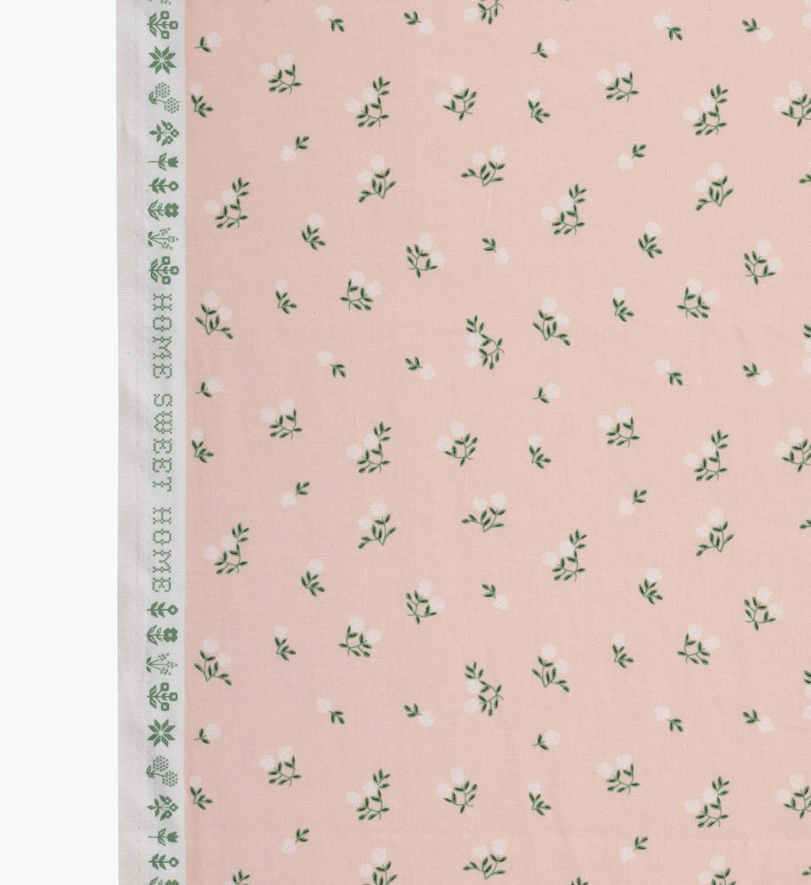 Ditsy Hydrangea Cotton Fabric - Pink