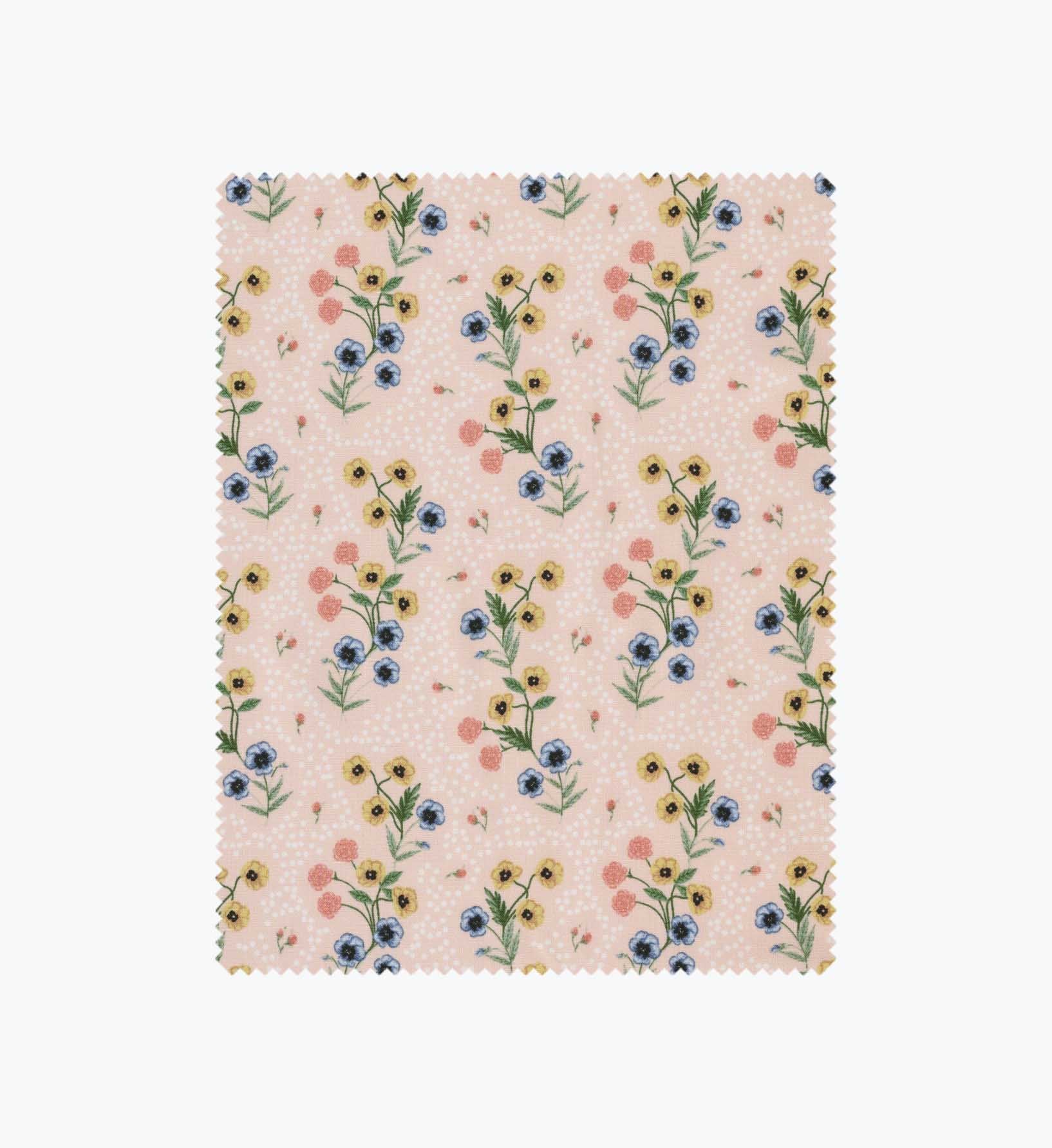 Poppy Cotton Fabric - Pink