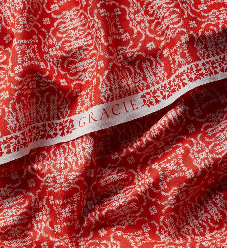 Heritage Cotton Fabric - Red – Rifle Paper Co.