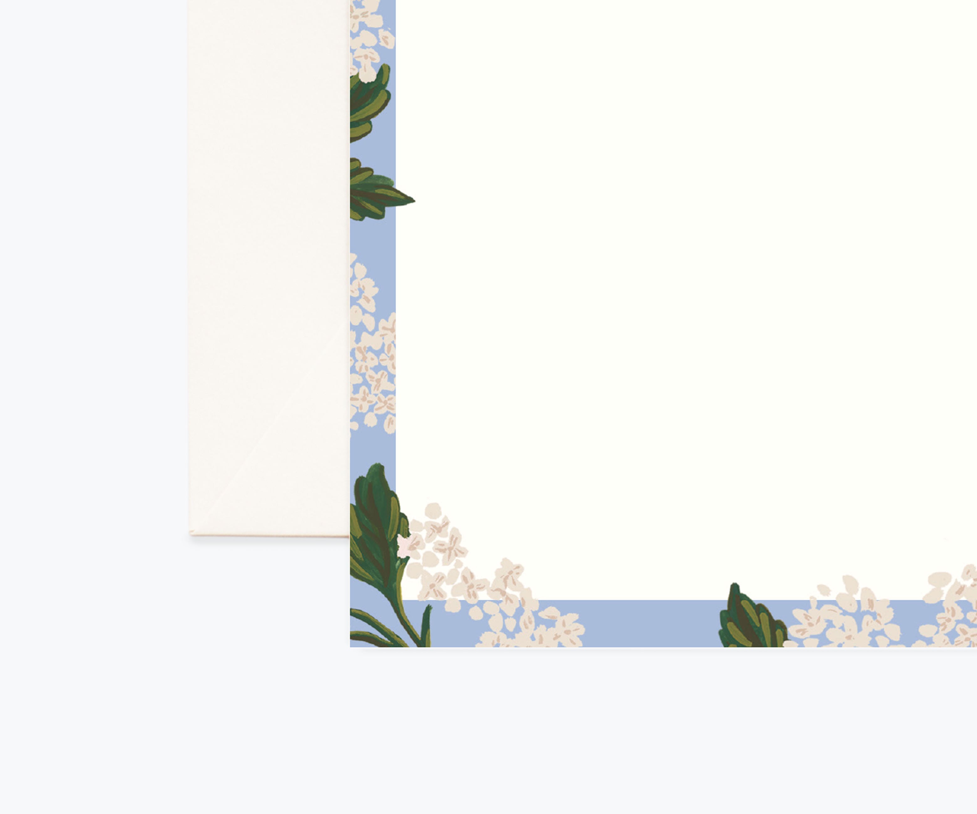 Floral Personalized Stationery  - Hydrangea