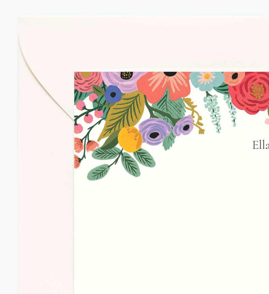 Garden Party Personalized Flat Notes | Rifle Paper Co.