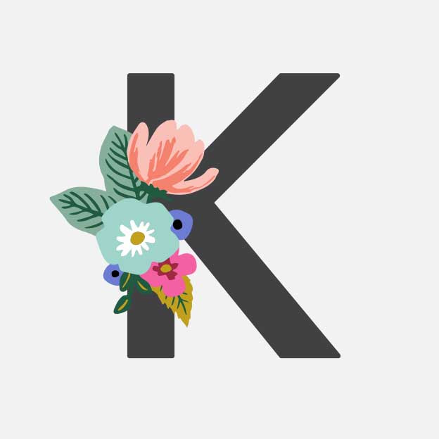 Monogram Personalized Stationery - K