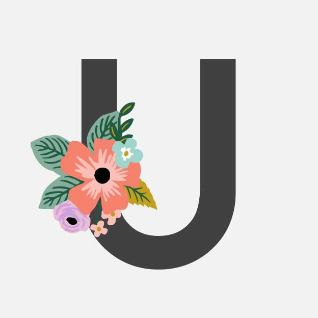 Monogram Personalized Stationery - U