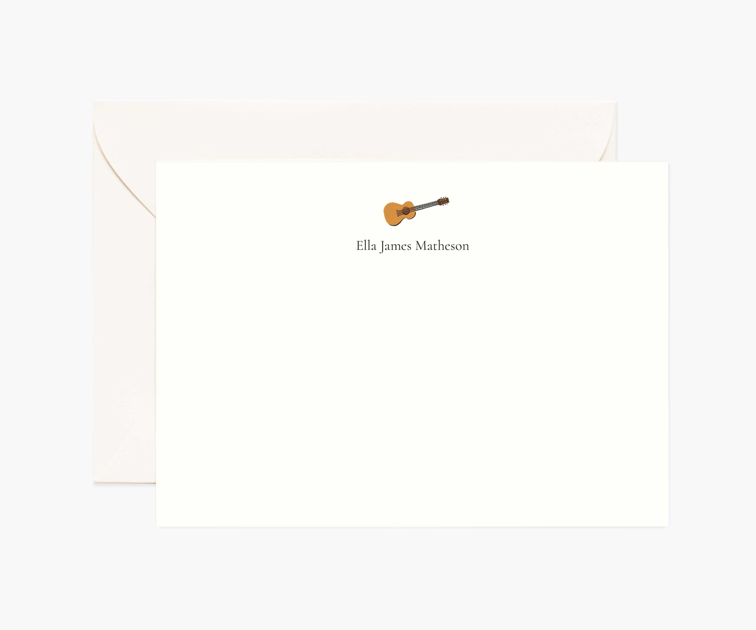 Arts Personalized Stationery  - Guitar