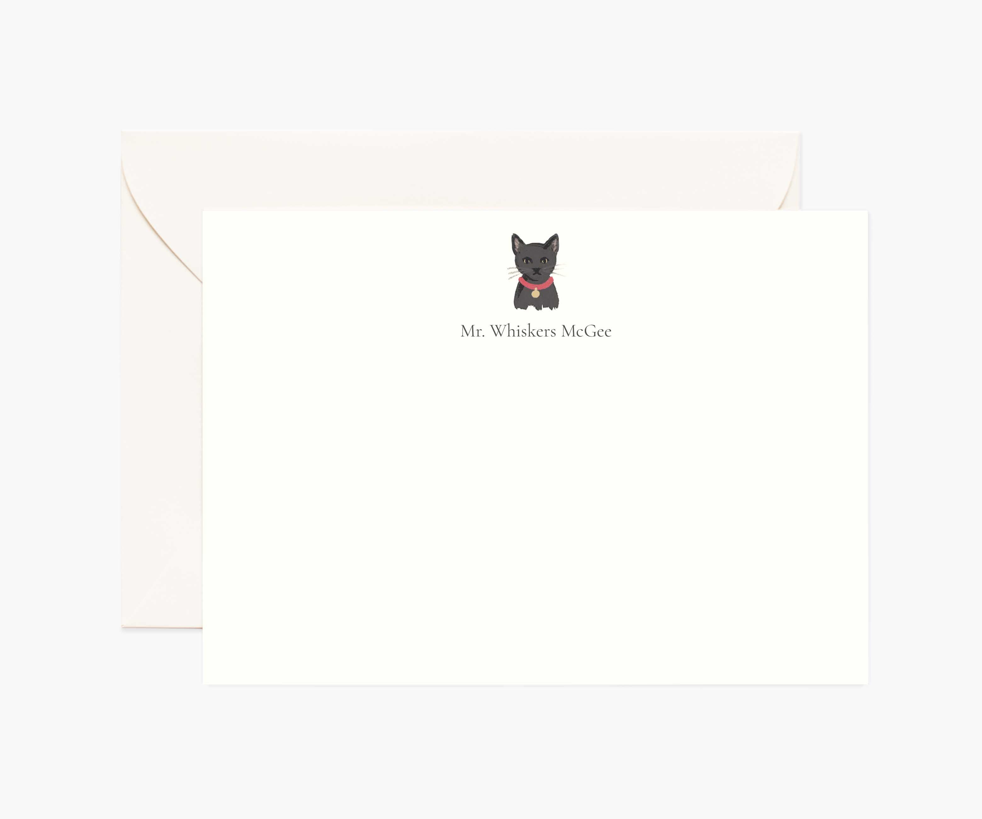 Pets Personalized Stationery - Cat 2