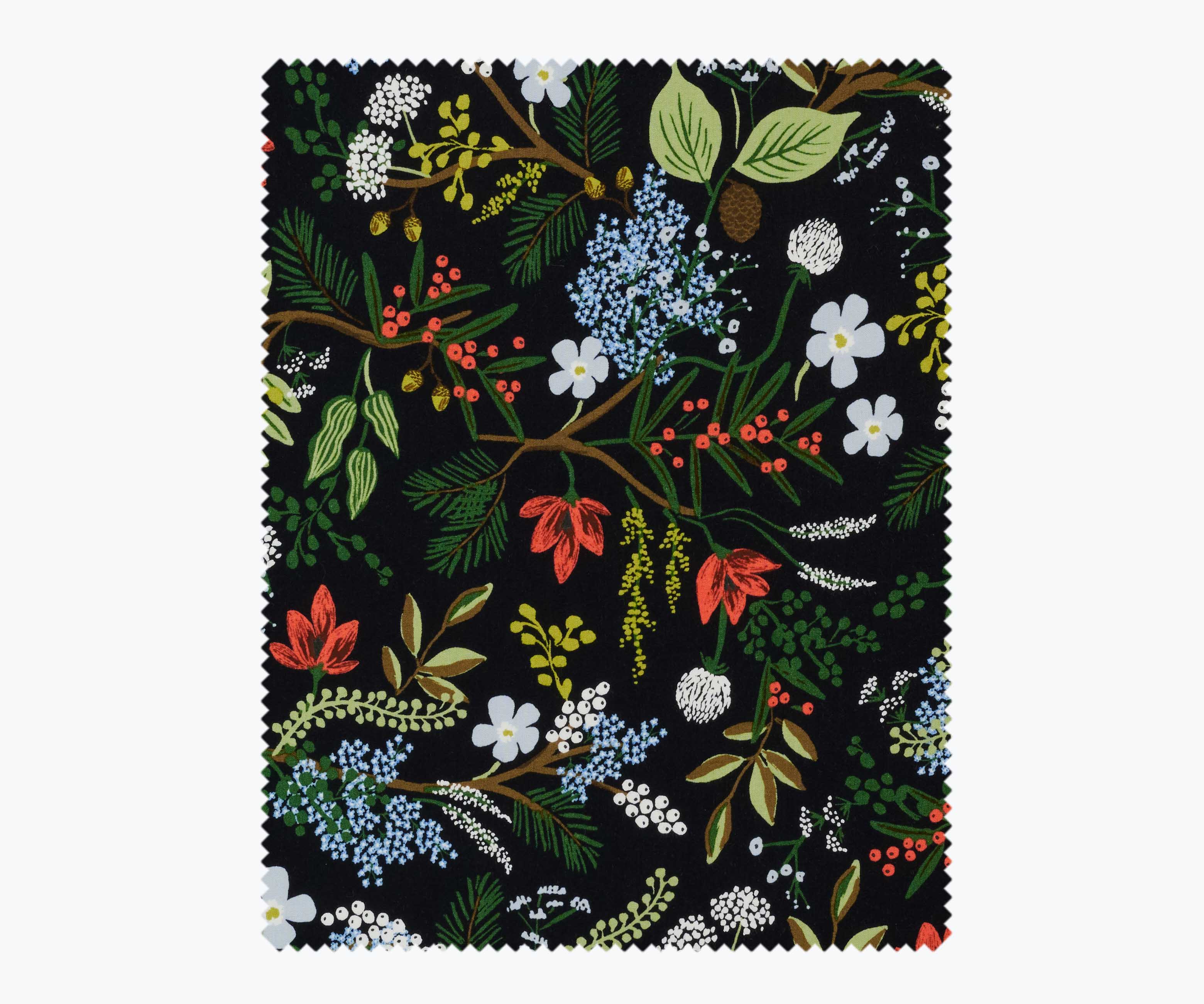 Juniper Forest Rayon Fabric - Black