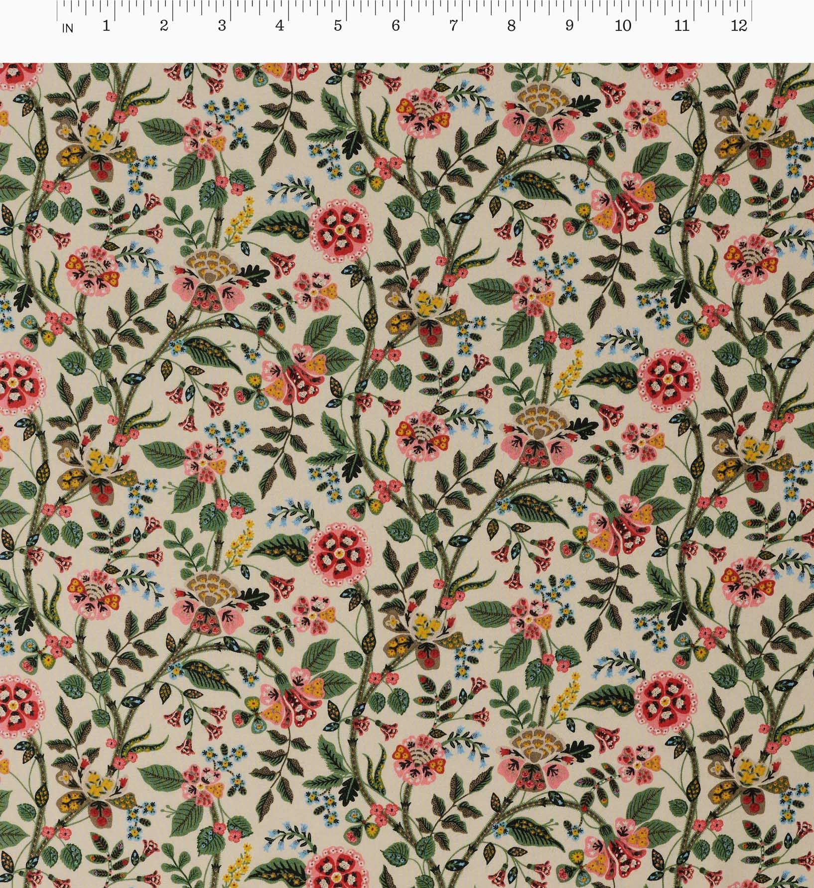 Gracie Rayon Fabric - Linen