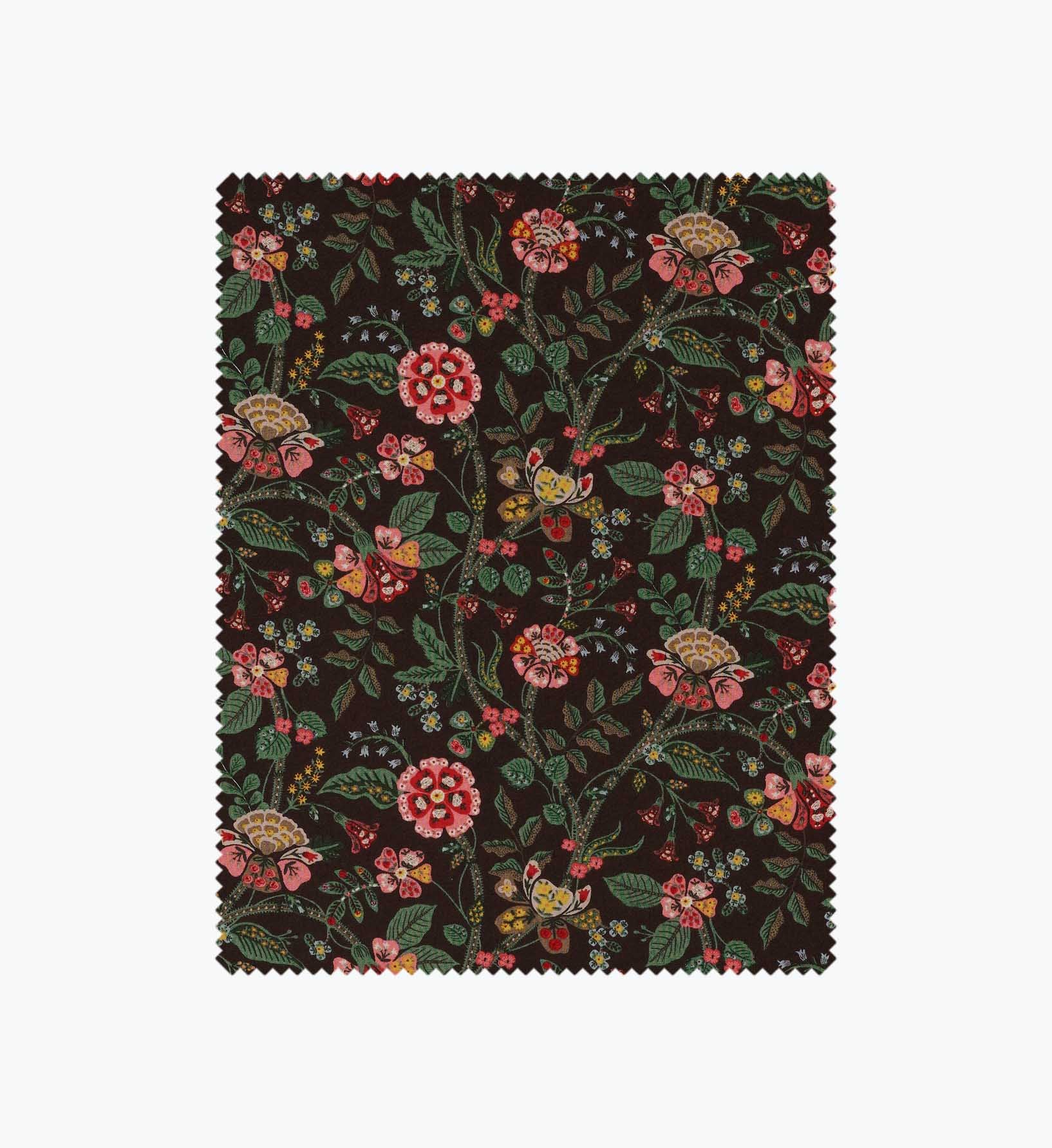 Gracie Rayon Fabric - Cocoa