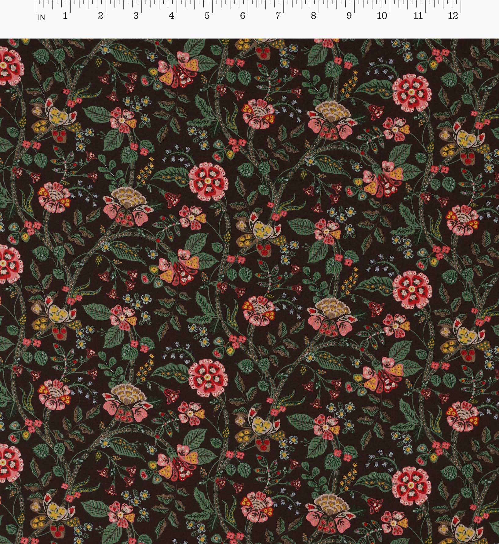 Gracie Rayon Fabric - Cocoa