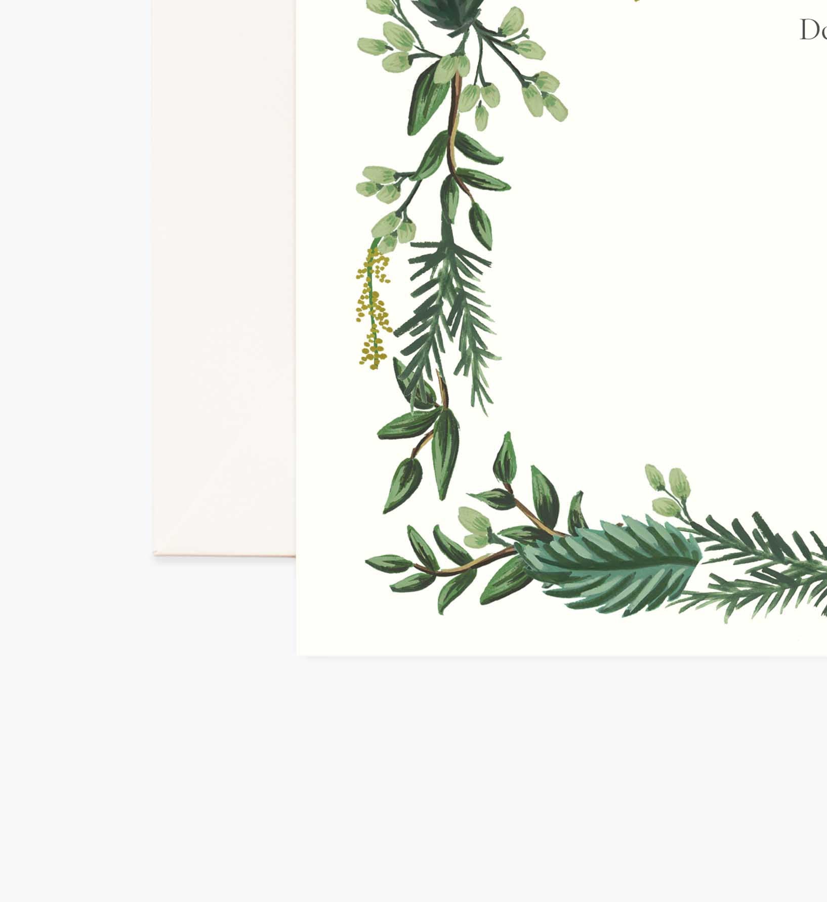 Holiday Personalized Stationery - Bough